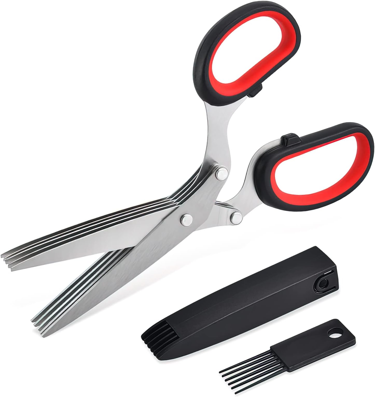 Amazon.com: Multifunctional 5 Layers Stainless Steel Knives Multi ...