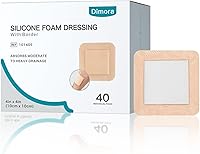 Vista 12 de Dimora Vendaje de espuma de silicona con borde adhesivo 6"x6" Vendaje impermeable para el cuidado de heridas, paquete de 20