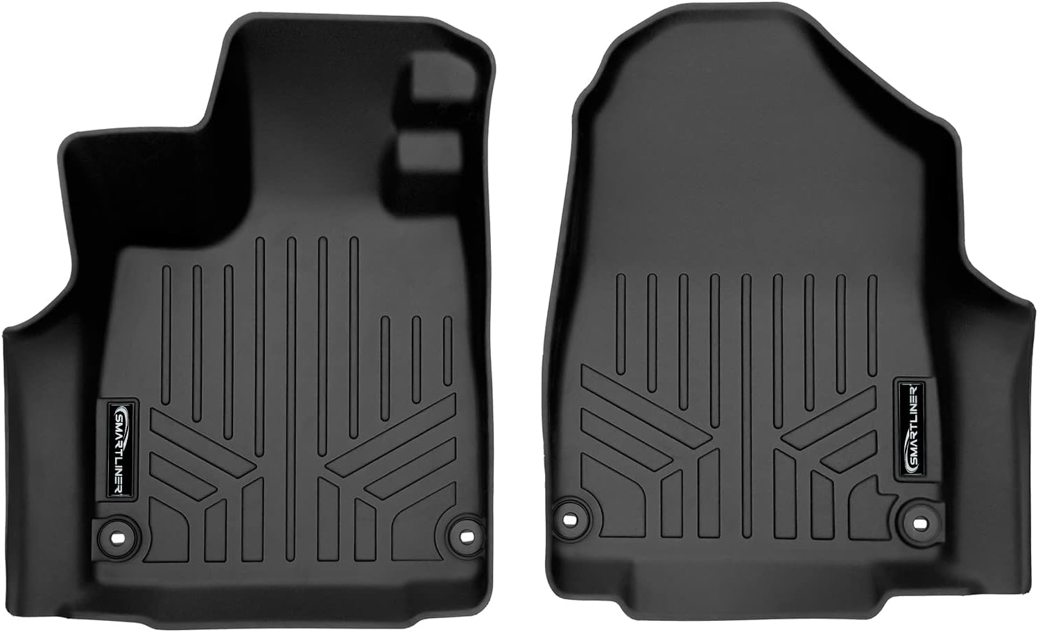 SMARTLINER Custom Fit All Weather Floor Mats 1st Row Liner Set Compatible with 2022-2025 Acura MDX