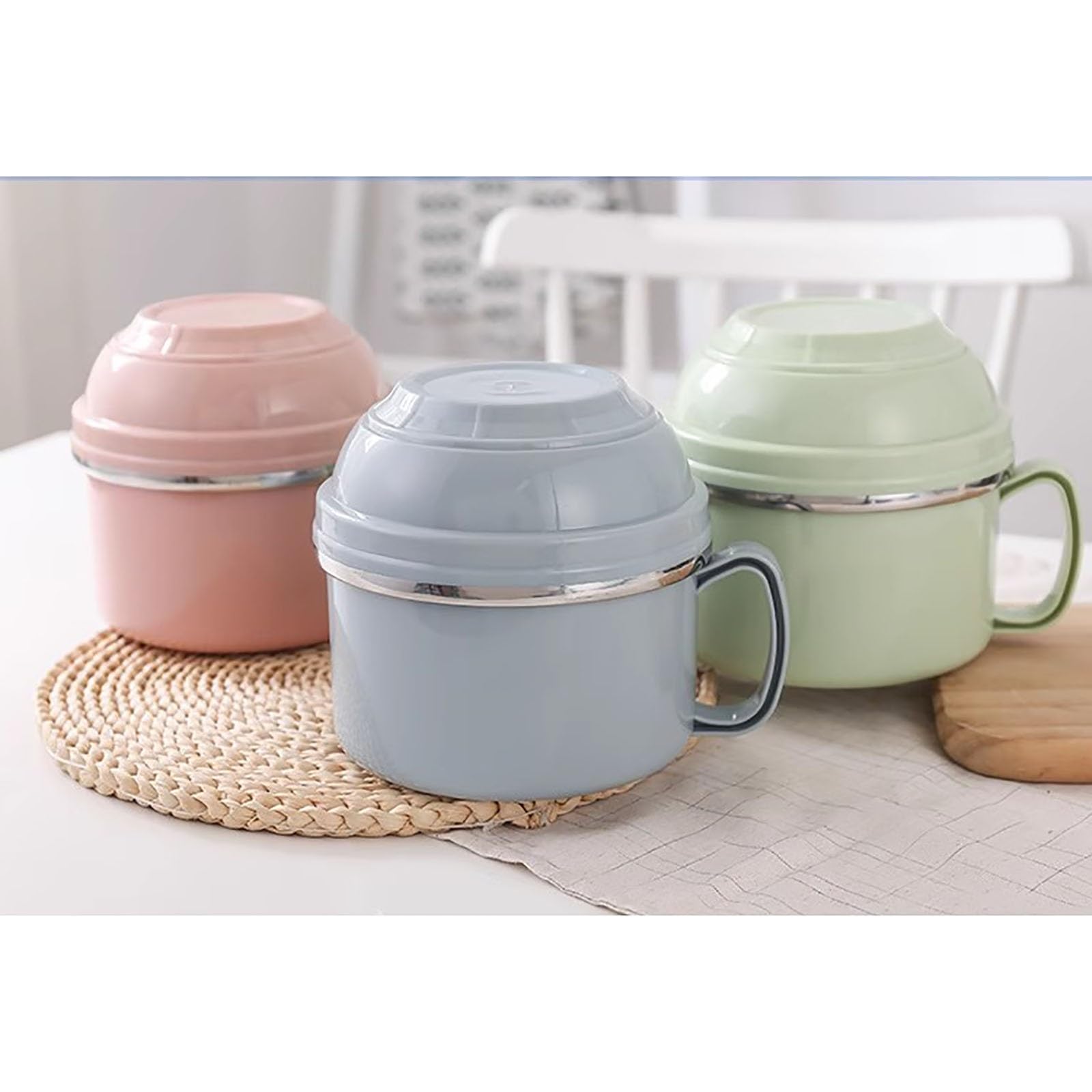 Fiambrera Hermetica Infantil, Bolsa de Almuerzo Aislada, Lonchera Portátil para el Trabajo, Fiambrera a Prueba de Fugas con Compartimentos(Pink,Large)