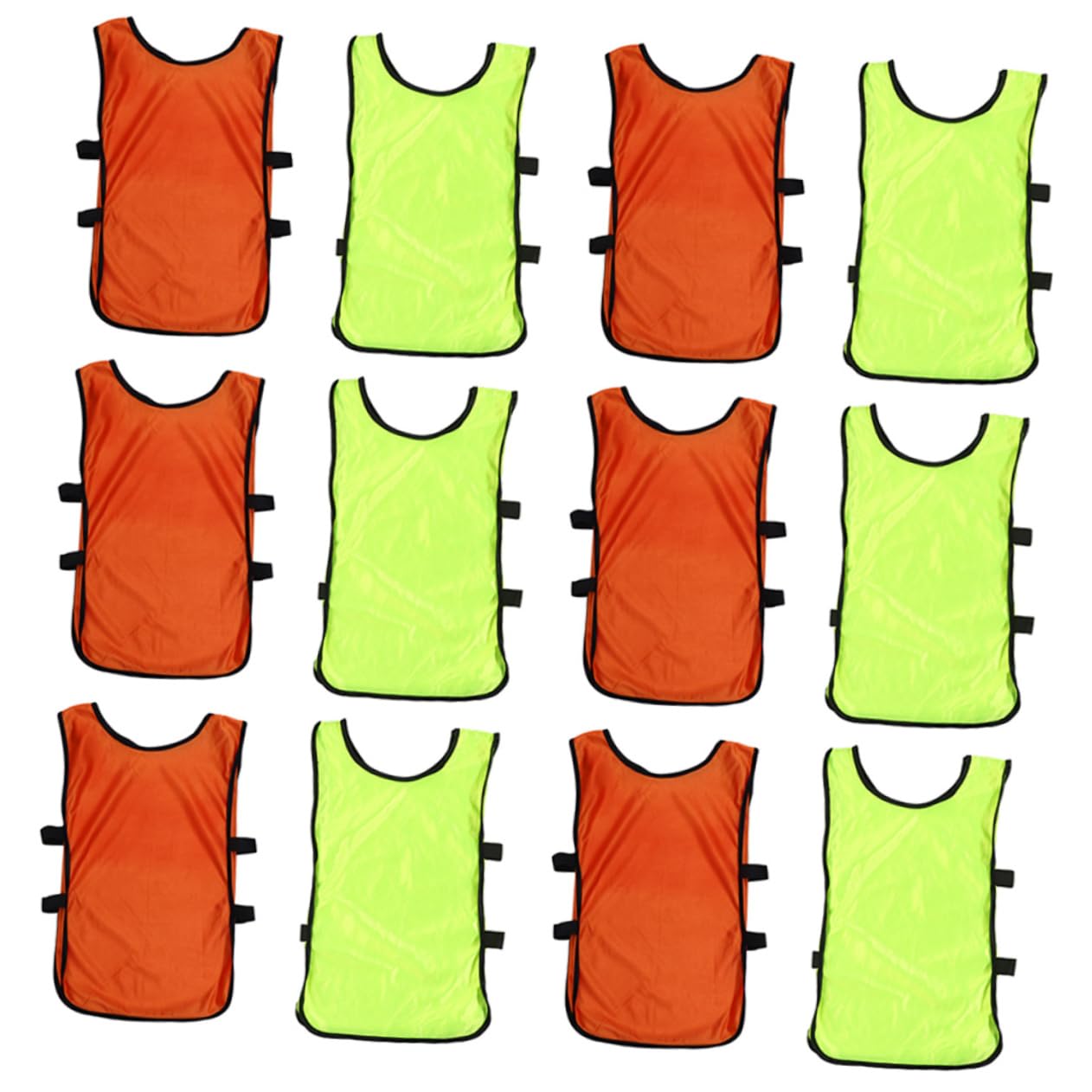 NAMOARLY Convenient Sports Vest Set 12pcs Boys and Girls Vest Training Soccer Pinnies