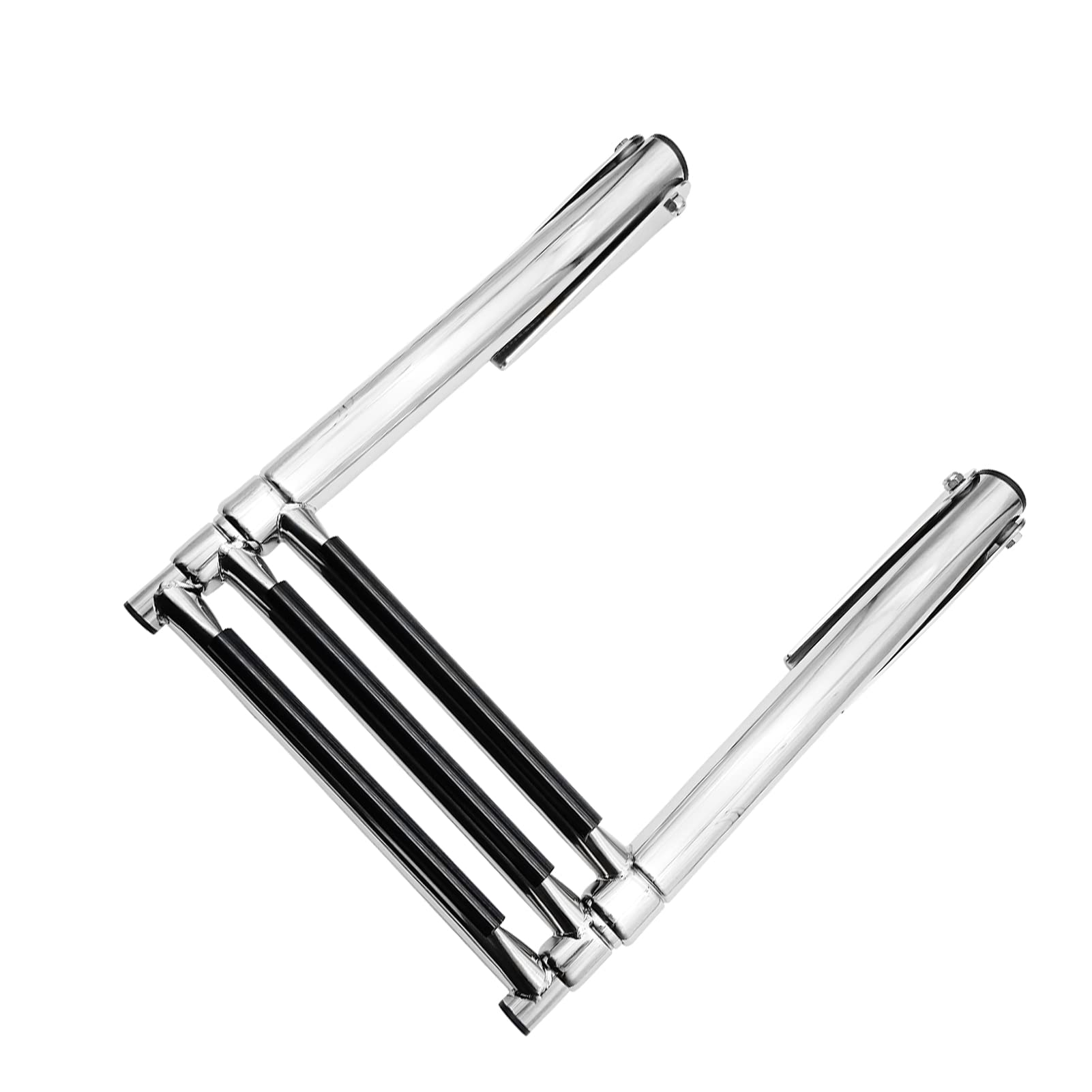 Échelle télescopique en Acier Inoxydable de 3 marches Pliable pour Piscine pour Bateau pour Ponton ML200