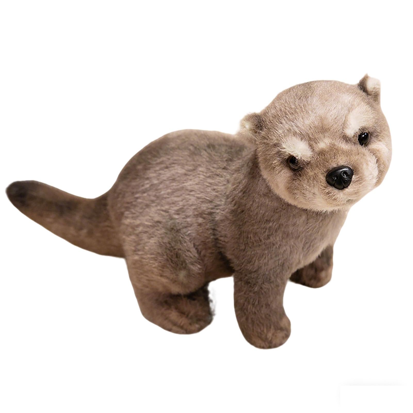 HOMEXYLYL Otter Stuffed Animal, Adorable Soft Plush Aquatic Creature Toy Gift for Kids and Children(Brown)