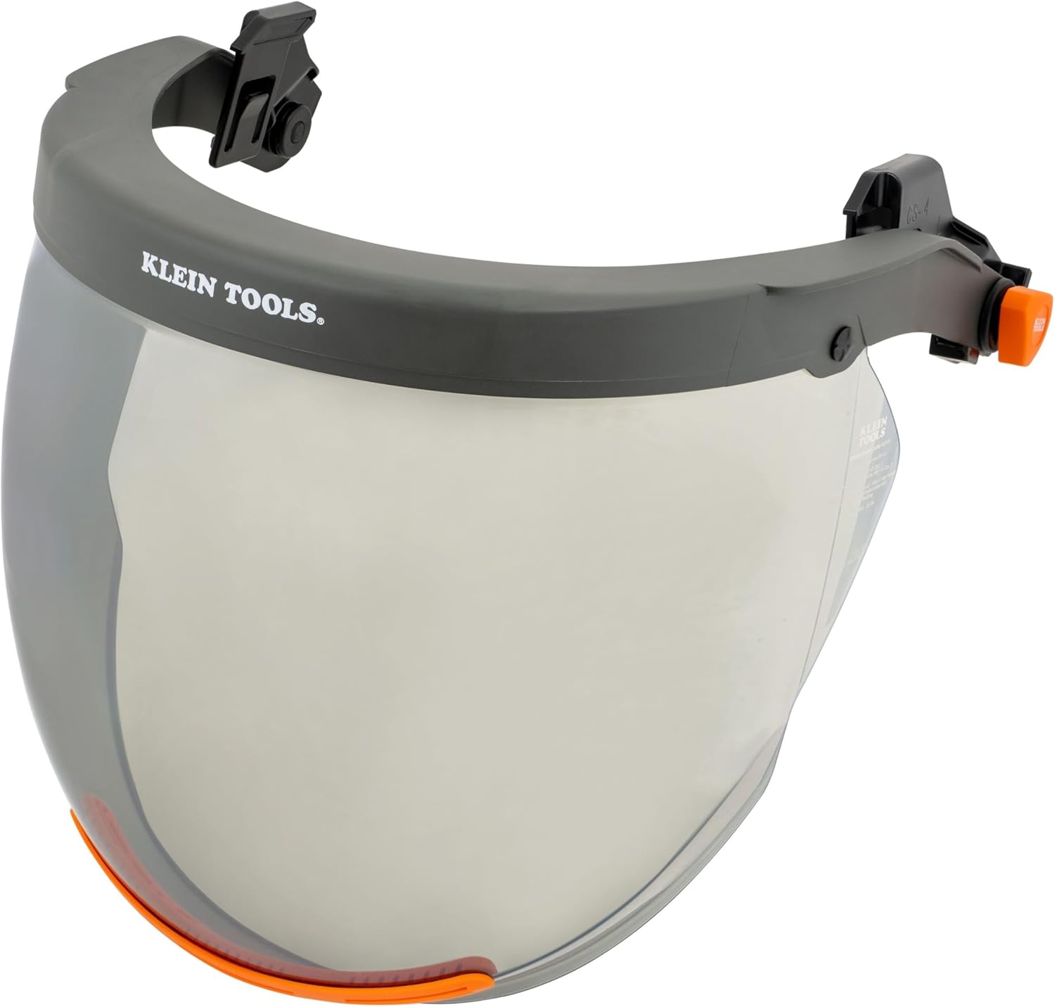 KLEIN TOOLS 03601 Arc Flash Face Shield, Cap-Style Hard Hat Attachment, 12 Cal/cm² Arc-Rated Shield for Electrical PPE Applications, Hard Hat Accessories