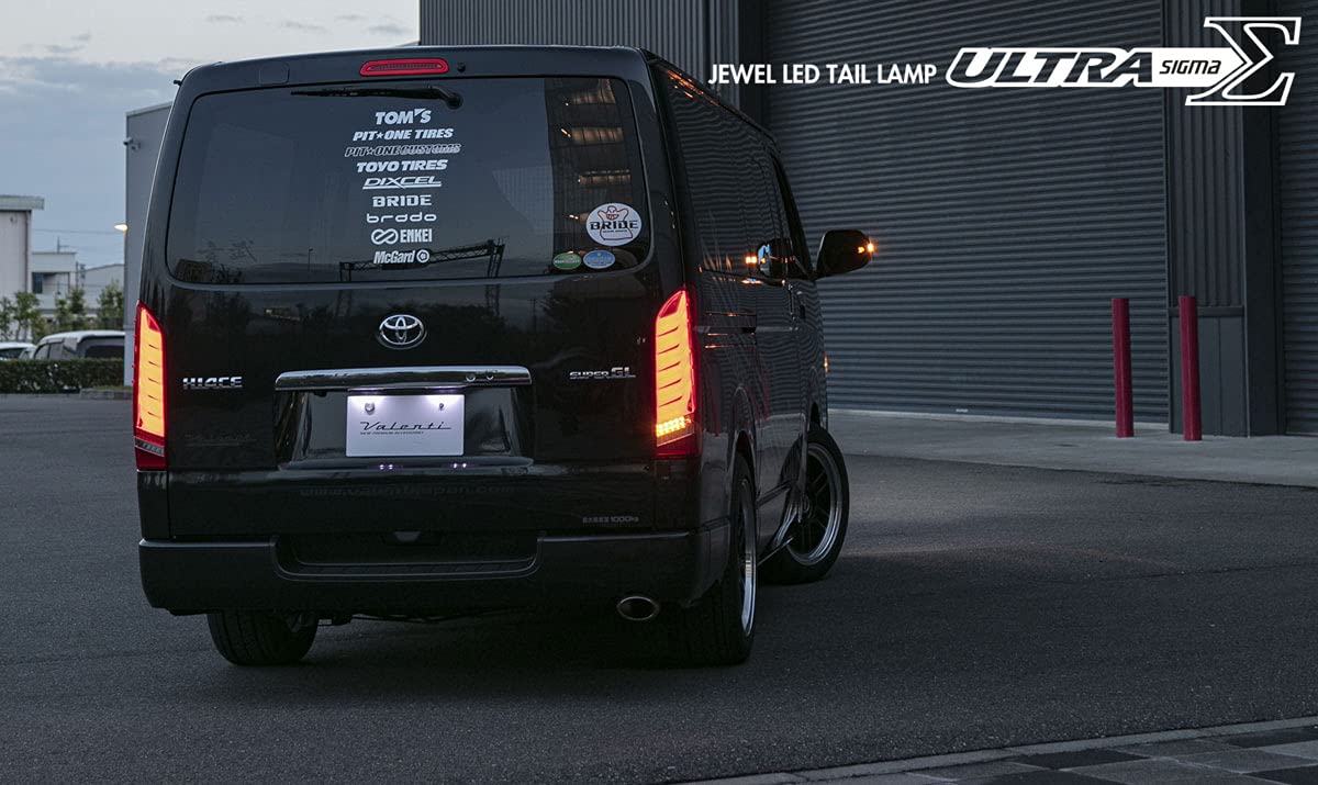 d*4様 ハイエース　Valenti テールランプ レッド ウルトラシグマ　左の 楽天市場】VALENTI ヴァレンティ ハイエース 200系 レジアス