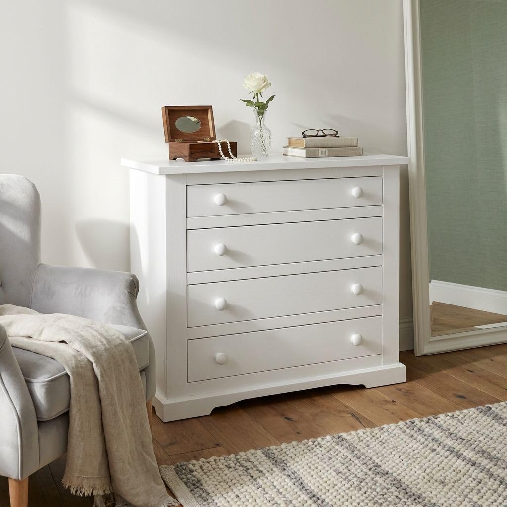 milani home - Comò 115x50x90 coloreBianco