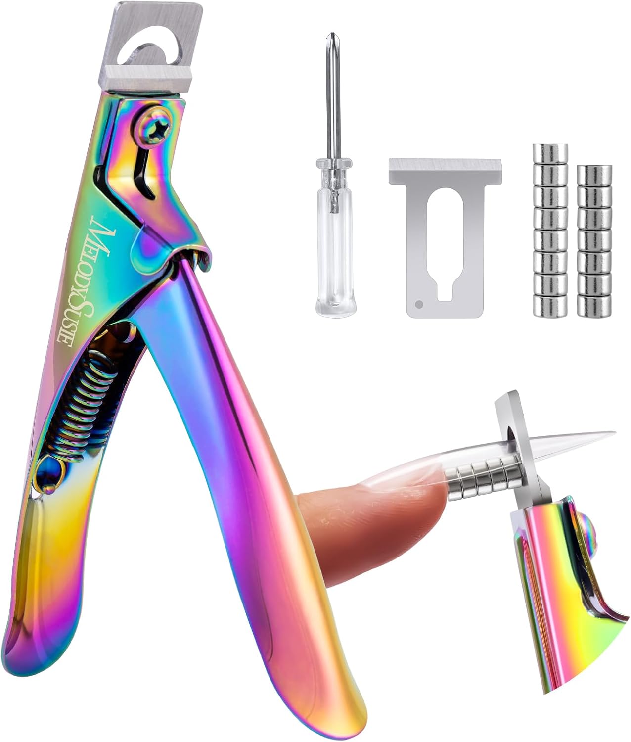 Acrylic Nail Clippers with Magnet Sizers, Profal Nail