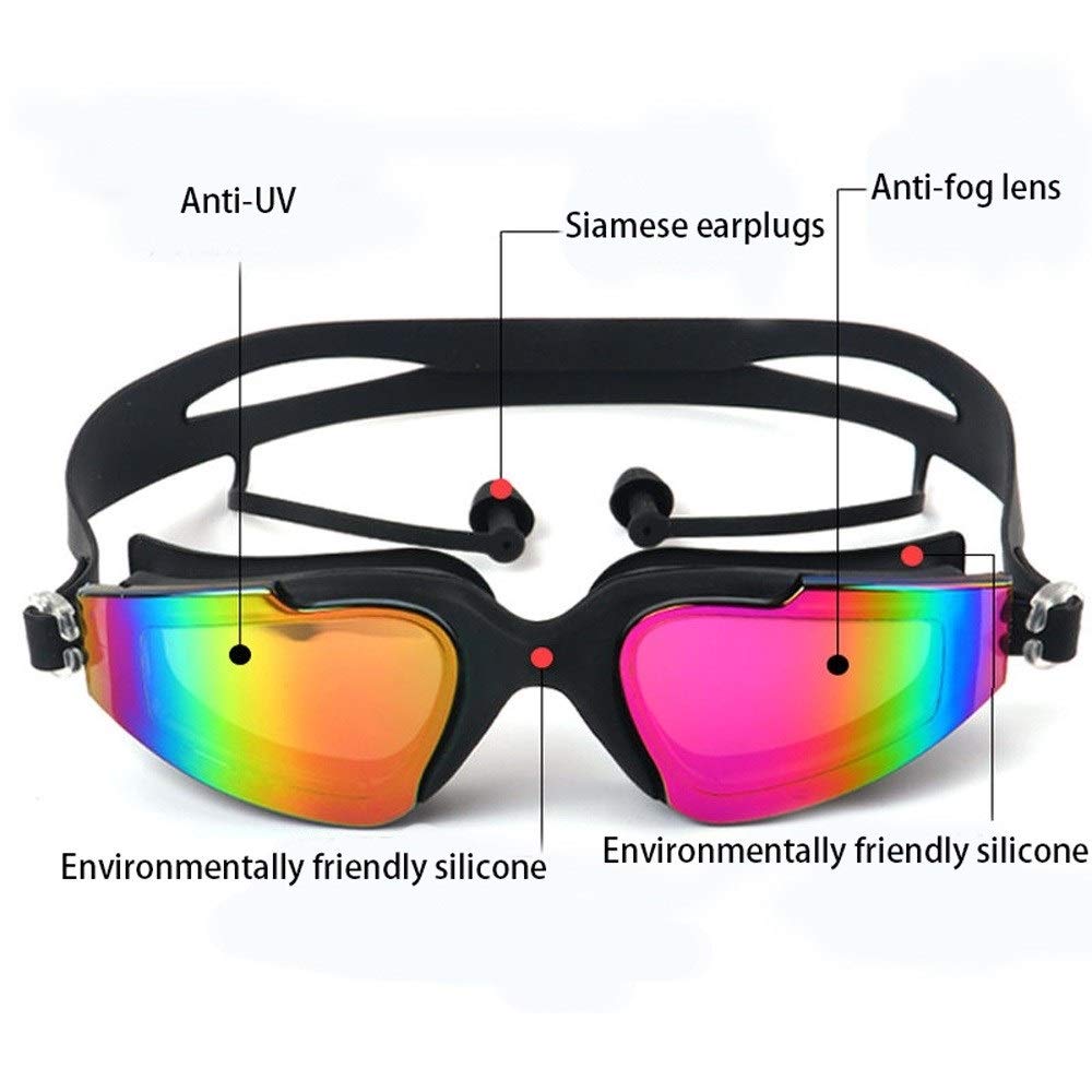 Occhialini da Nuoto, Regolabile Occhialini da Nuoto, Anti-Nebbia Protezione UV di Nuotata Occhiali for Unisex Adulto Uomini Donne Gioventù Scherza Il Bambino