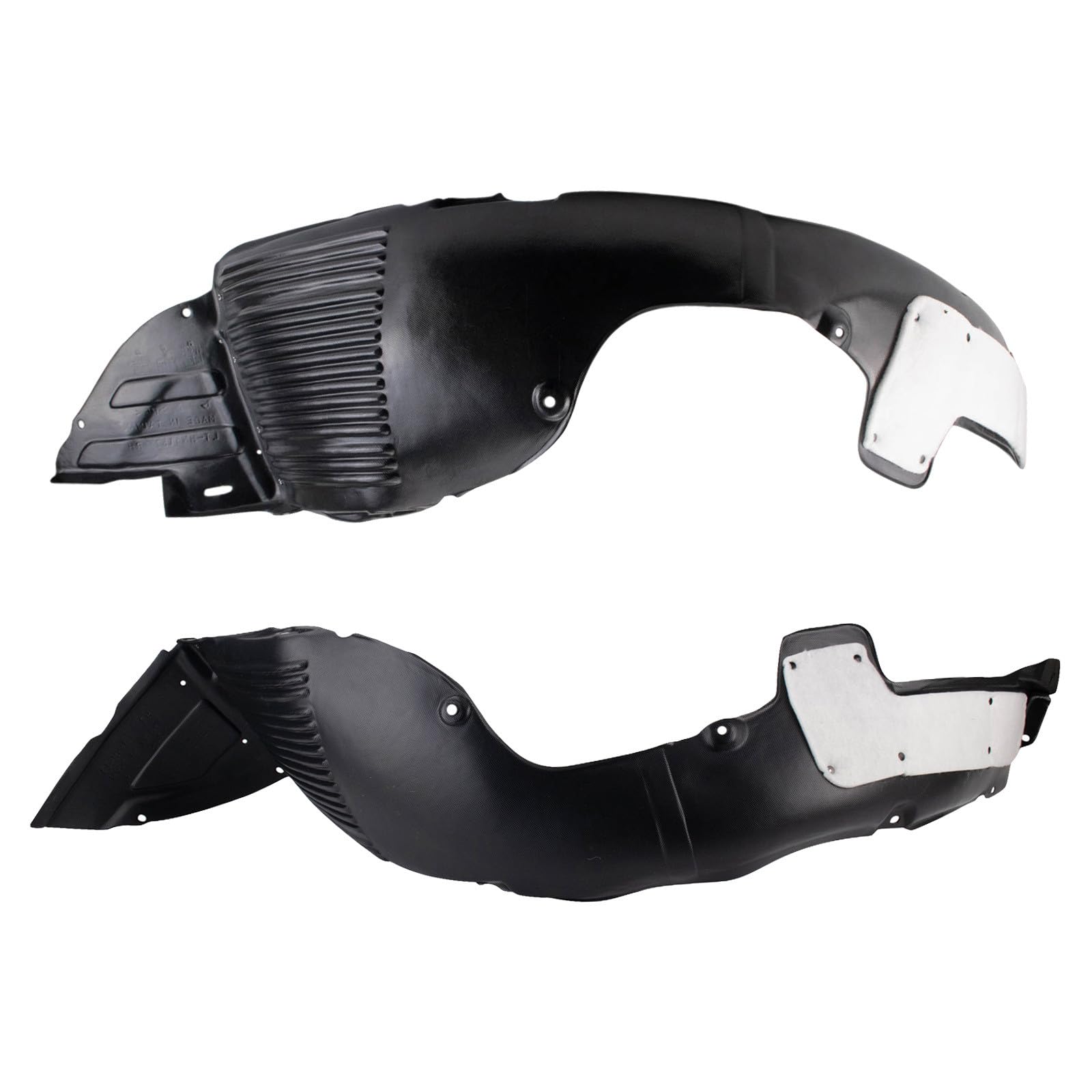 TRQ Inner Fender Liner Set Compatible with 2013-2015 Hyundai Elantra GT HY1248157 HY1249138