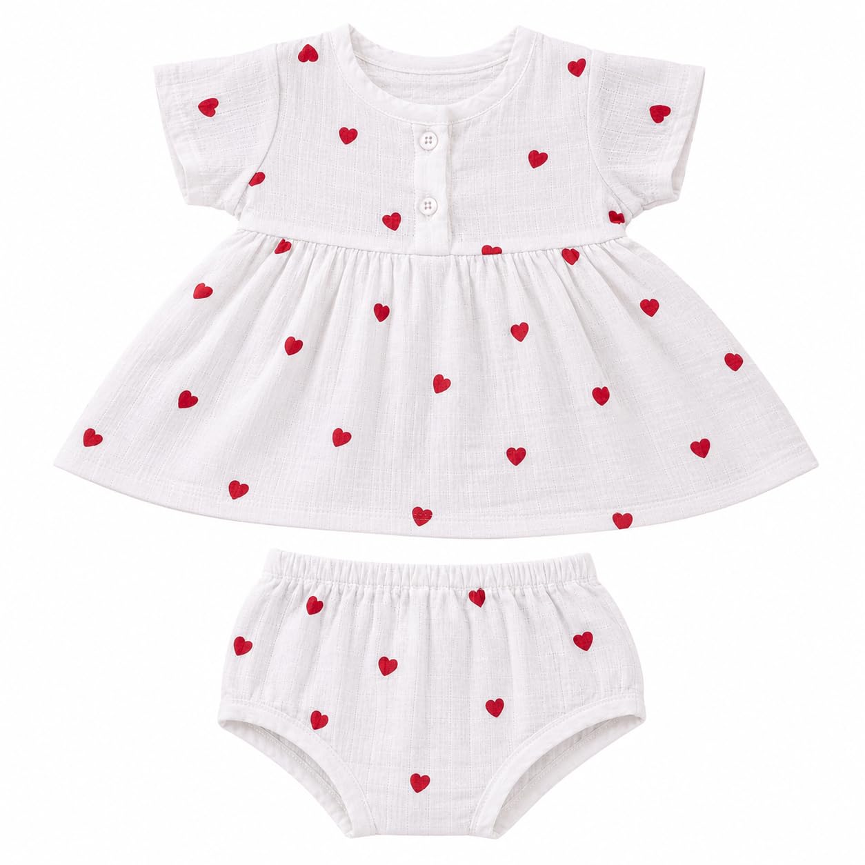 Baby Girl Muslin Frock with Bloomer 0-3M-picture-18