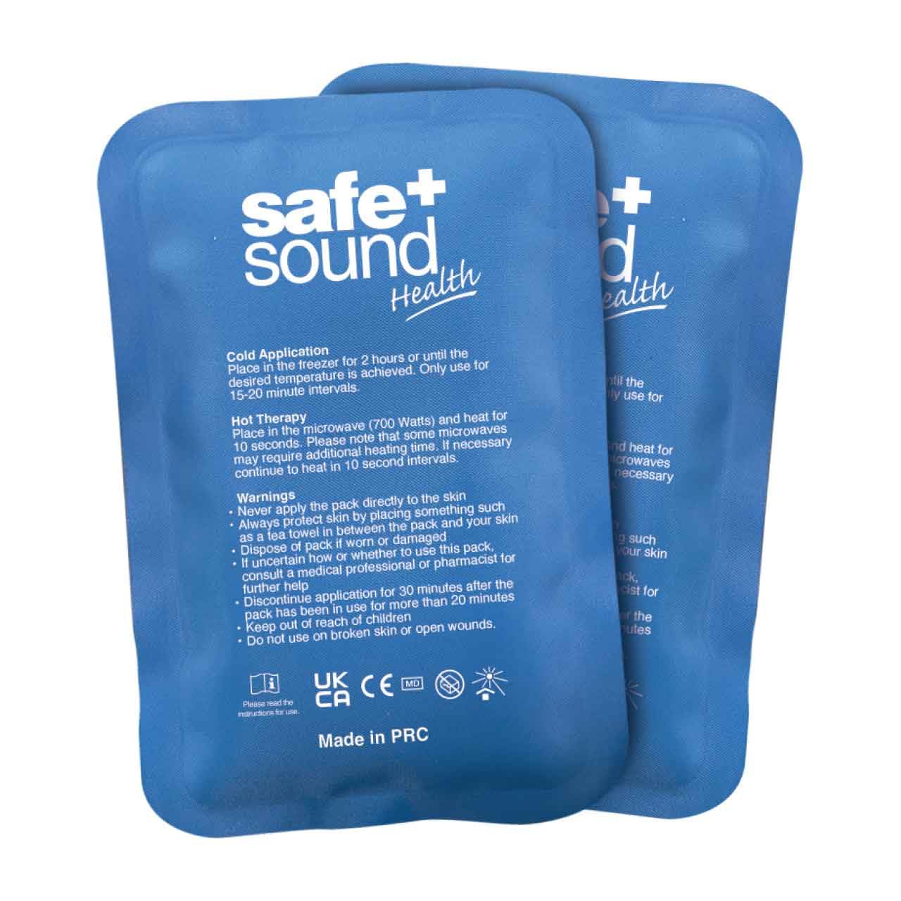 Mini Hot & Cold Gel Packs – 2 Pack | Reusable Pain Relief for Swelling, Aches, Bruises | Freezer & Microwave Friendly