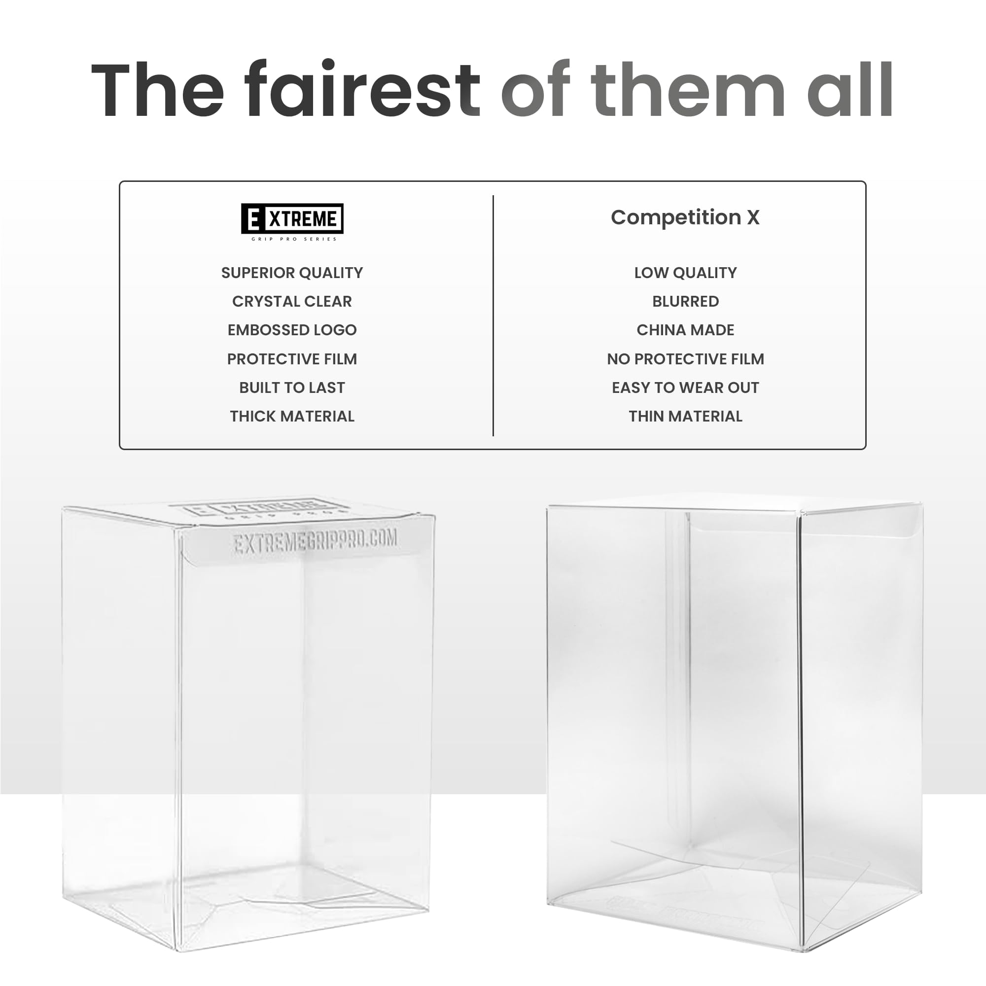 Protezioni / Custodie / per 4 "Funko Pop Vinyl 0,6 mm Spessore Forte (1-100 pezzi) Spessore leader del settore (100)