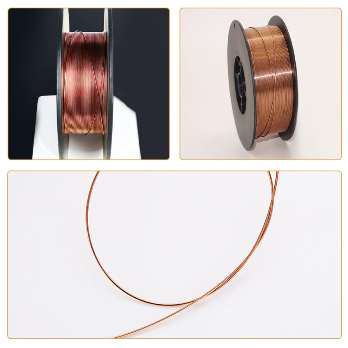 jojofuny Alambre de Soldadura sin Gas de Acero al Carbono de 0.8mm Núcleo Fundente para Tanques y Fabricación Alto Rendimiento y Penetración Estable