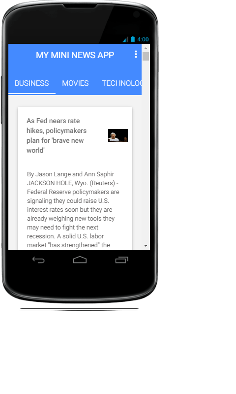 My Mini News App - App on Amazon Appstore