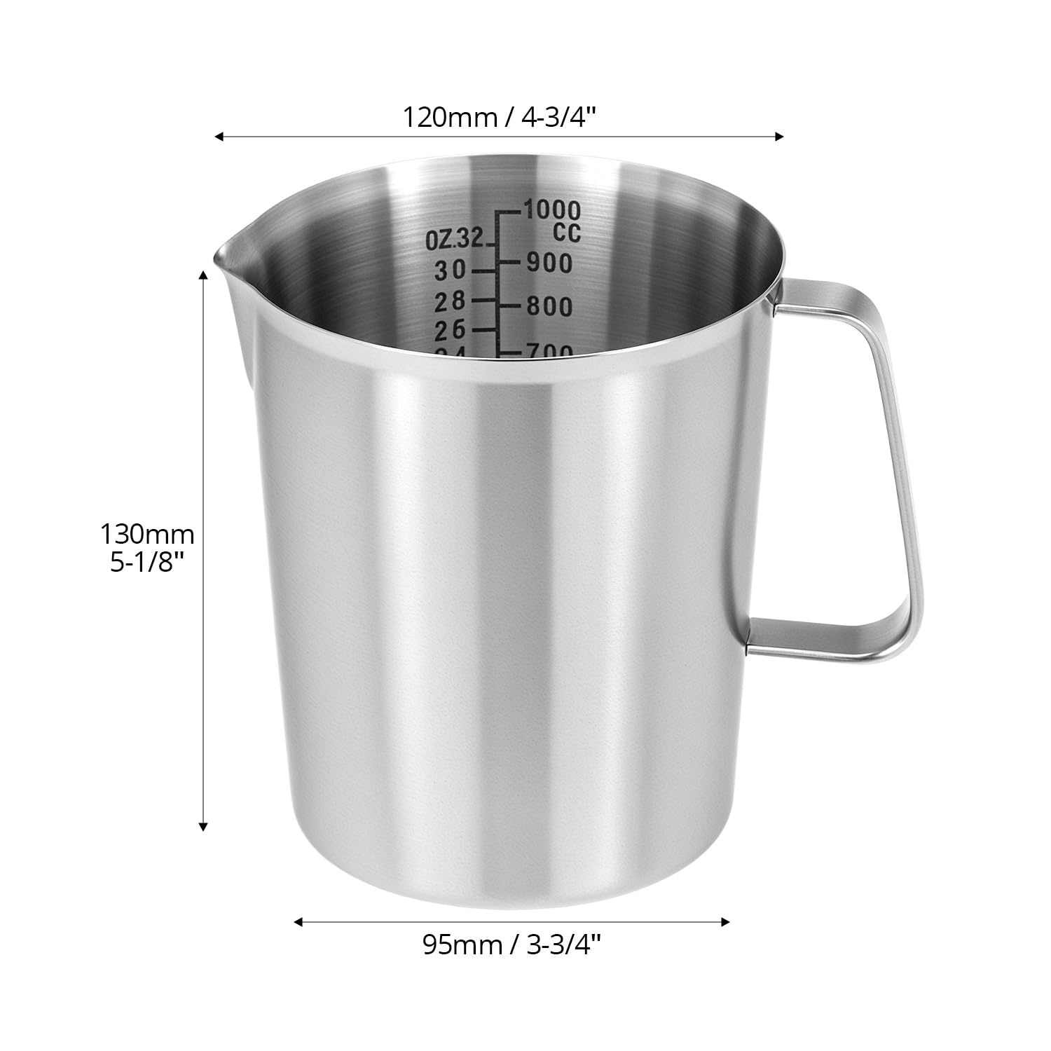 Amazon.com: QWORK 304 Stainless Steel Measuring Cup 32 OZ with OZ