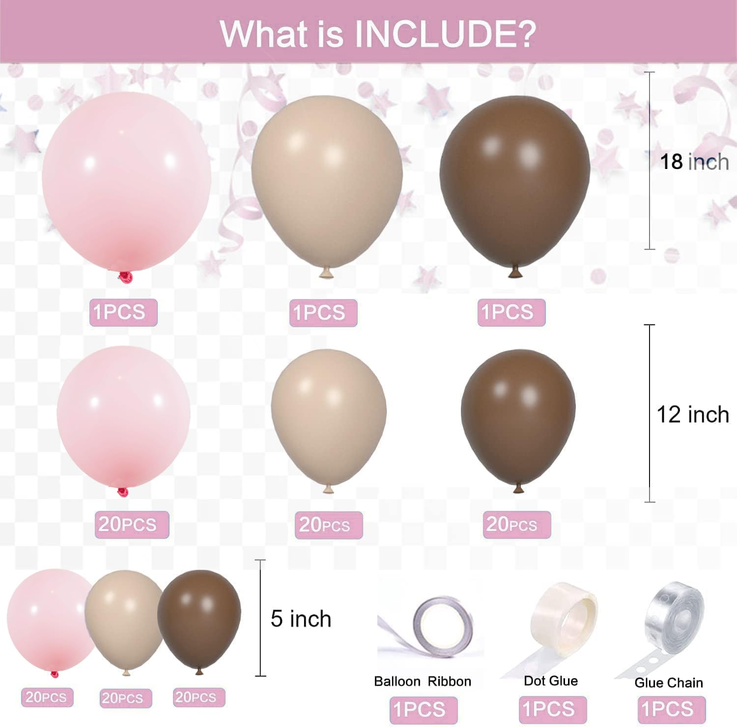 Teddy Bear theme Balloon Arch Kit Light Pink beige Tan and Brown Globos cream Ballon garland for Baby Shower Girl Decorations Gender Reveal Party Woodland Backdrop Supplies
