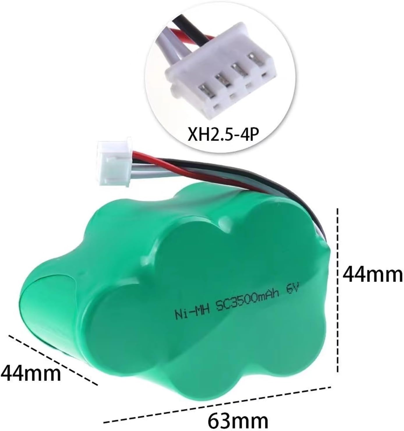 6V 3500mAh Replacement Battery，Compatible For Ecovacs，Compatible For Deebot，D73 D76 D62 D63 D63S D65 D66 D68 D77 D79 730 760 TBD71 Vacuum Cleaner Part