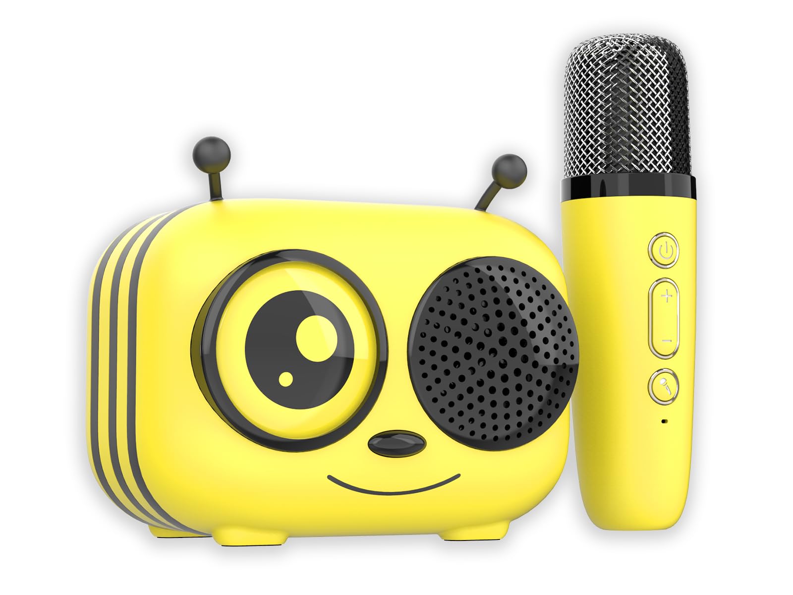 Zestaw do karaoke/Bezprzewodowy głośnik Bluetooth i mikrofon Maya | Magiczne efekty głosowe, kontrola efektów na mikrofonie | Kompatybilny z iOS i Androidem | 8 godzin autonomii, ładowanie USB