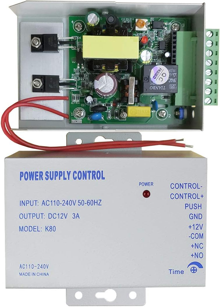 Internal components of AMOCAM K80 Power Supply Control