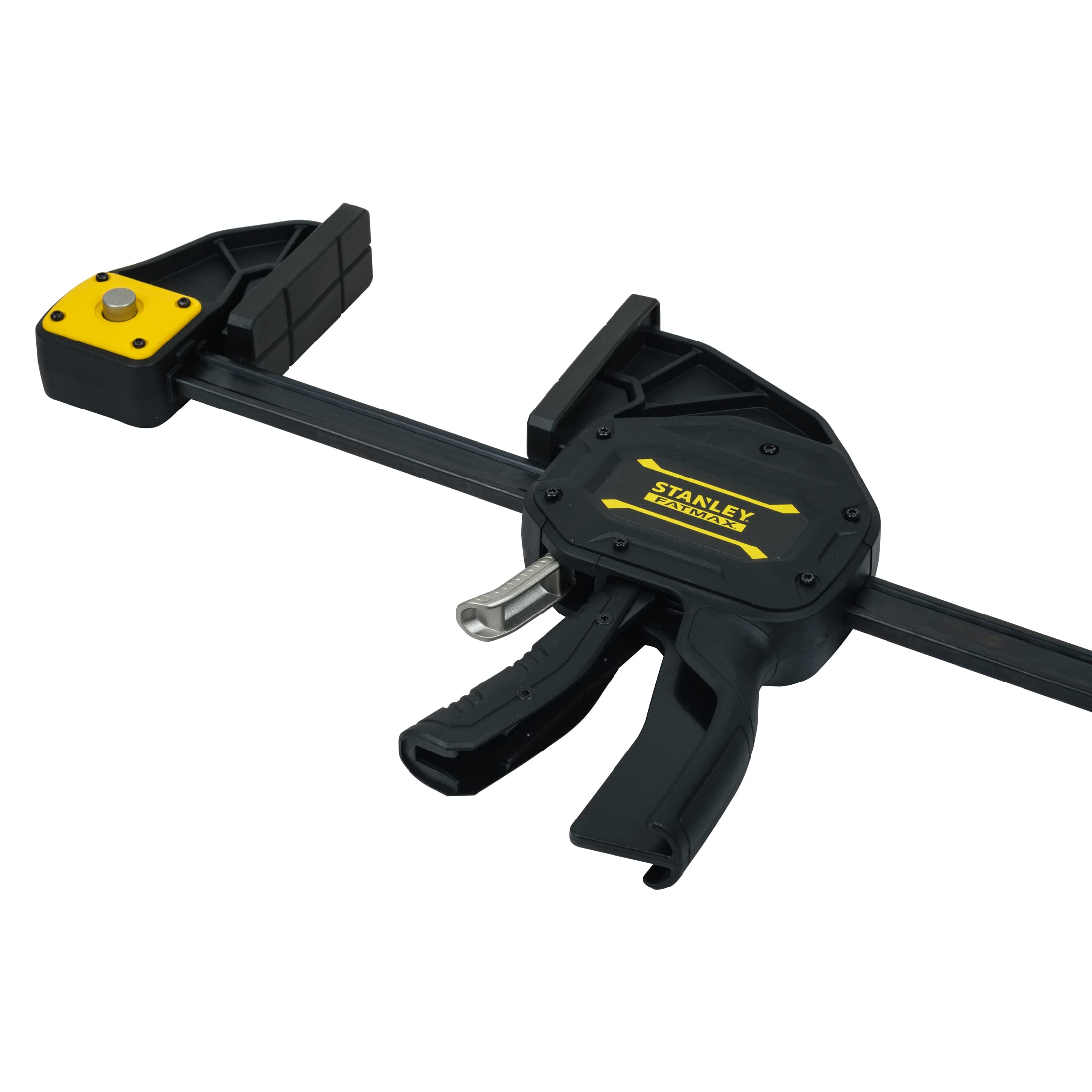 Stanley Fmht0-83242 Serre Joint 1250 Mm/270 Kg Gamme FatMax - Travaux De Précision - Rainure En V Pour Maintien Des Tubes - Rail En Acier - Corps En Nylon Renforcé - Fonction Écarteur | Serre-joint haute puissance XL - 1250 mm - Stanley Fatmax