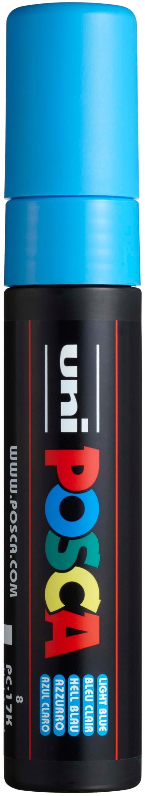 Posca 186353 - Pennarello Posca Con Punta Rettangolare Extra Larga, Blu Chiaro-image