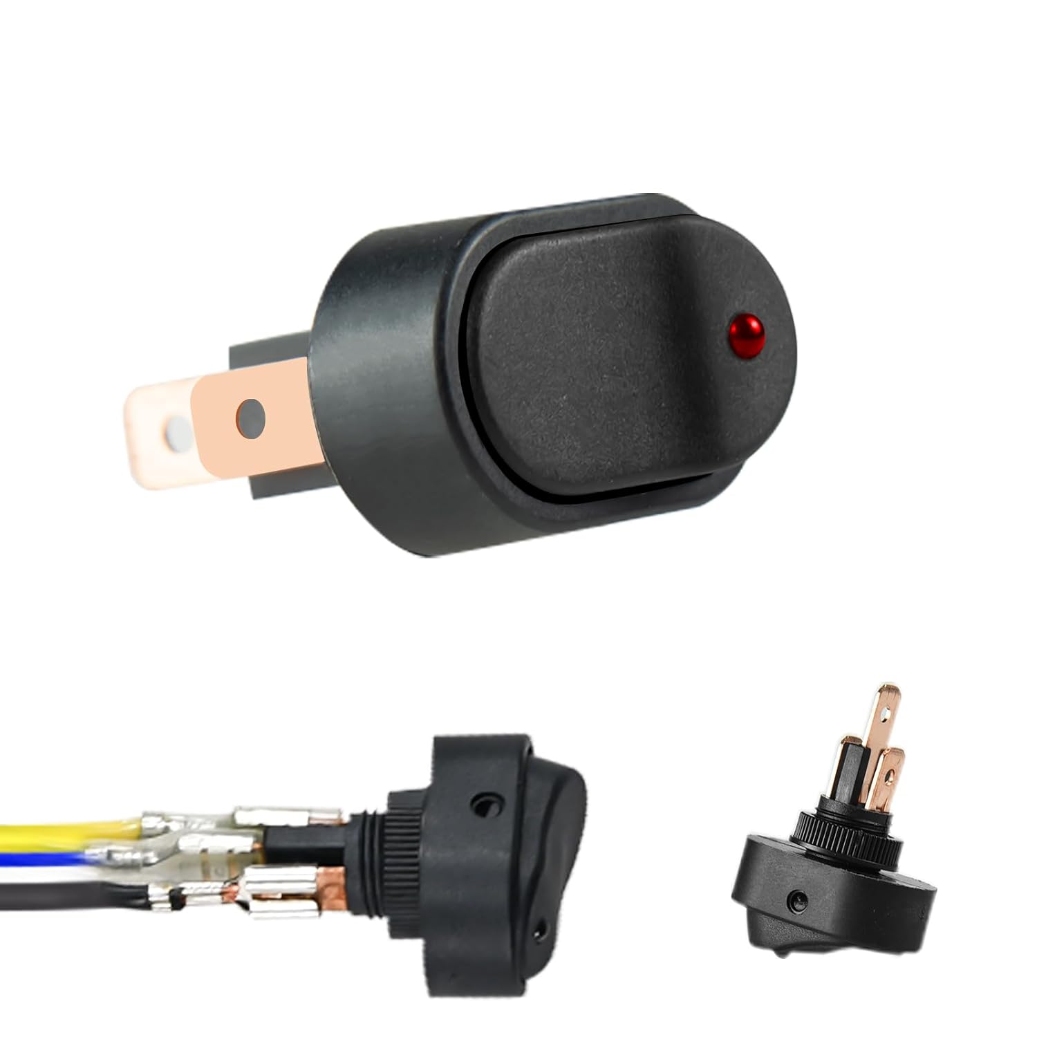 Golf Cart Turn Signal Kit with Horn Brake Light Switch 9-Pin Plug Deluxe Upgrade Wiring Harness - 12V Street Legal Light Kit for Club Car EZGO TXT Yamaha