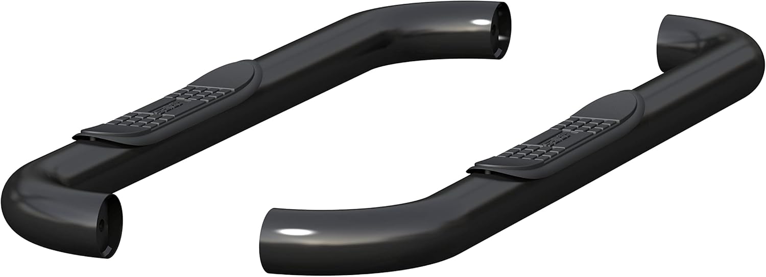 ARIES 205039 3-Inch Round Black Steel Nerf Bars, No-Drill, Fits Select Dodge, Ram 1500, 2500, 3500