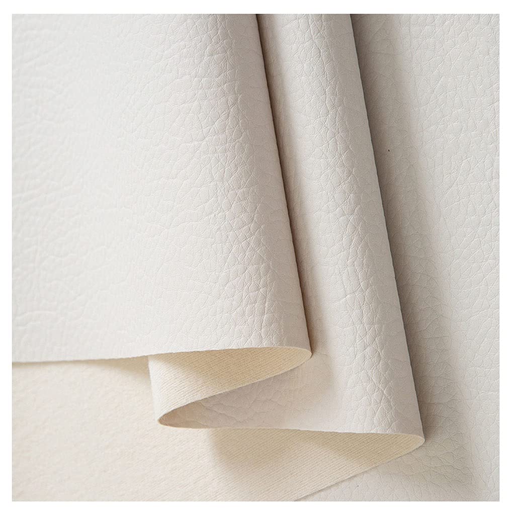 Tissu en similicuir de litchi blanc anti-effilochage pour réparer et créer sans limites - 8