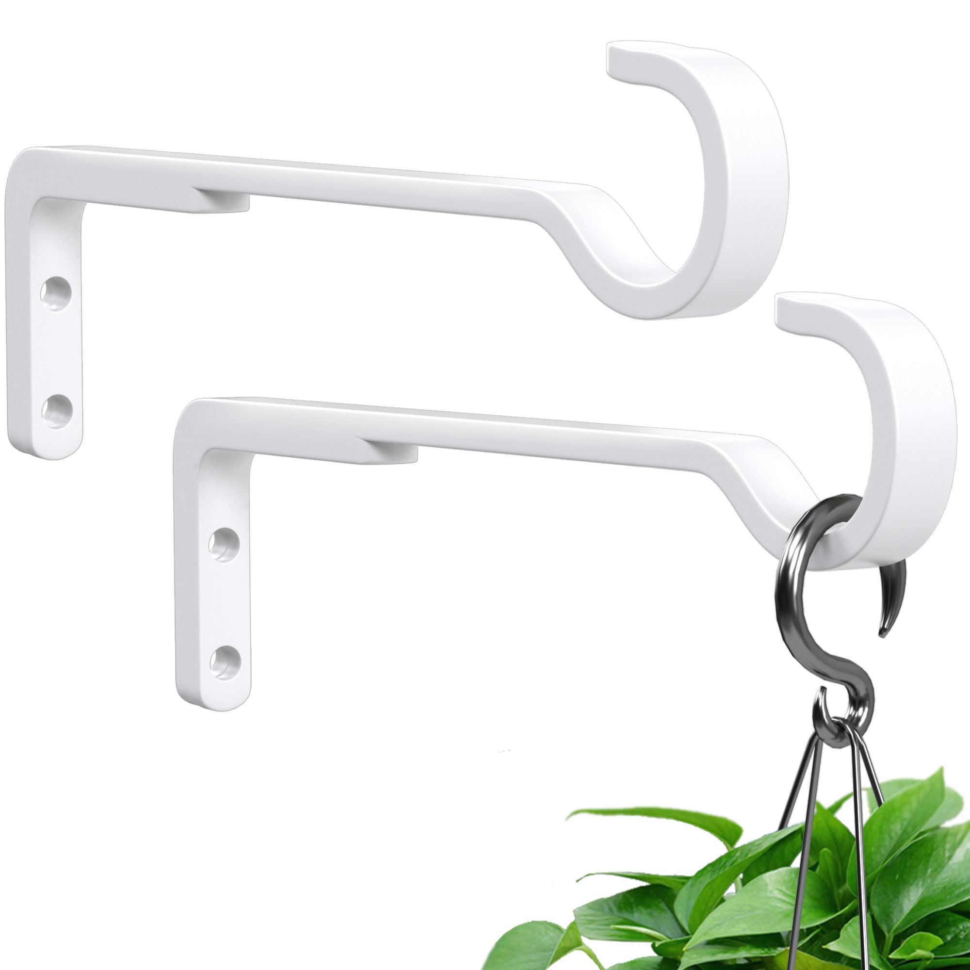 Cintres blancs robustes pour plantes lot de 2 supports suspendus de 20,3 cm