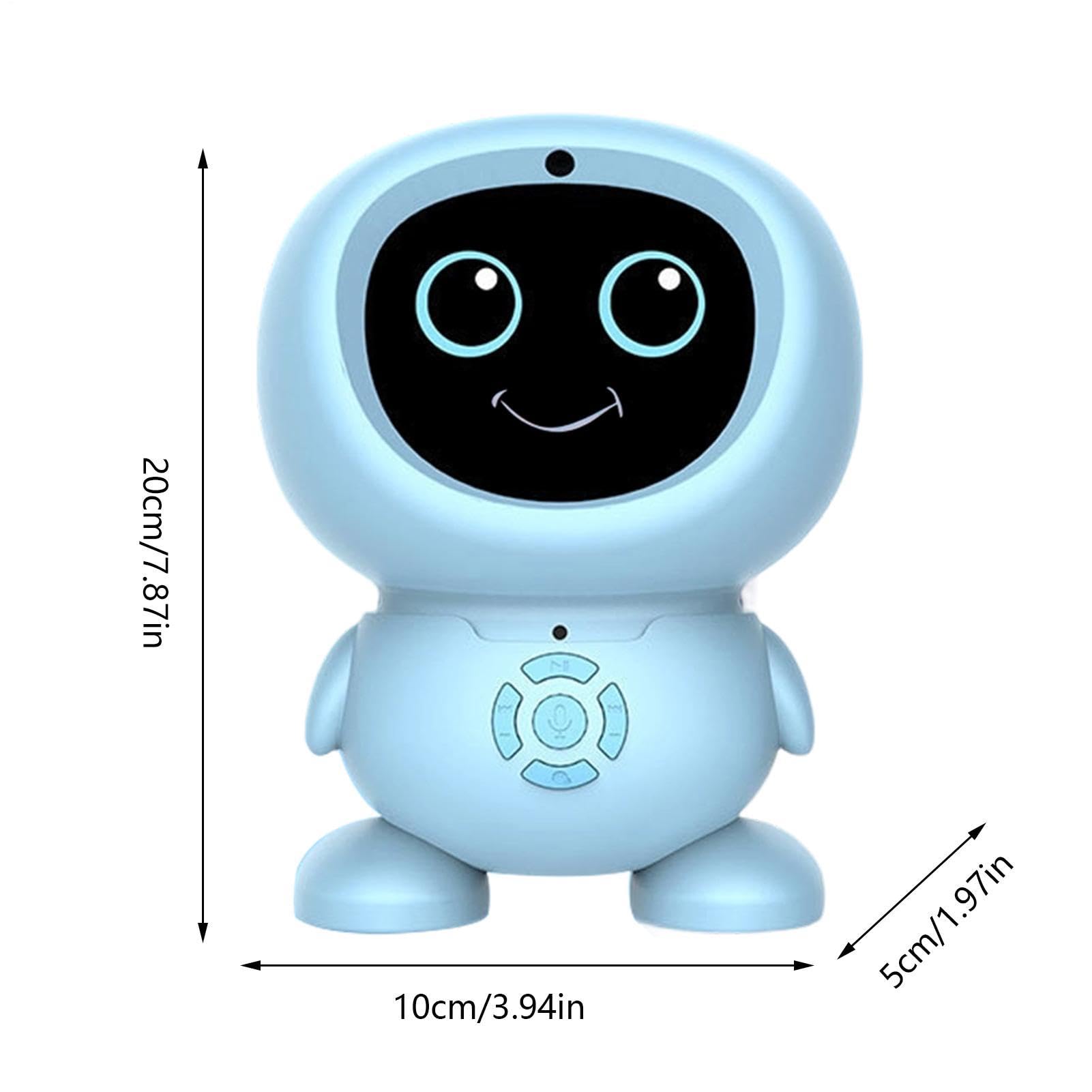 Generico Giocattoli robot per bambini,Chat Vocale e Apprendimento Portatile con AI - Giocattolo Robot Interattivo - per Ragazzi, Anziani, Famiglia, Scuola, Regali Natale Compleanno