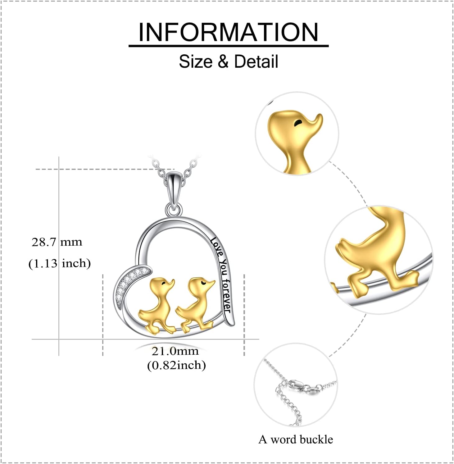 Cute Animal Gifts Sterling Silver Panda/Red Panda/Bunny Necklace Cute Animal Pendant Jewelry for Women Girls Gifts - Image 4