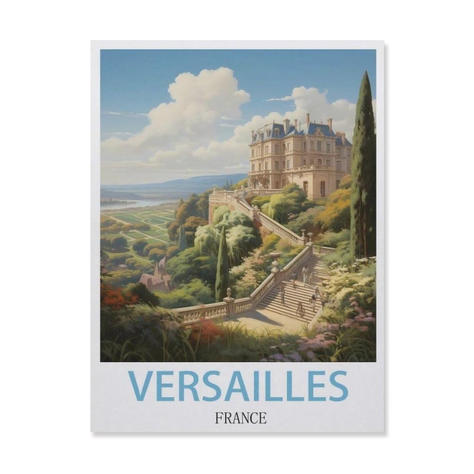 Tin Sign，Versailles France(15x30cm）