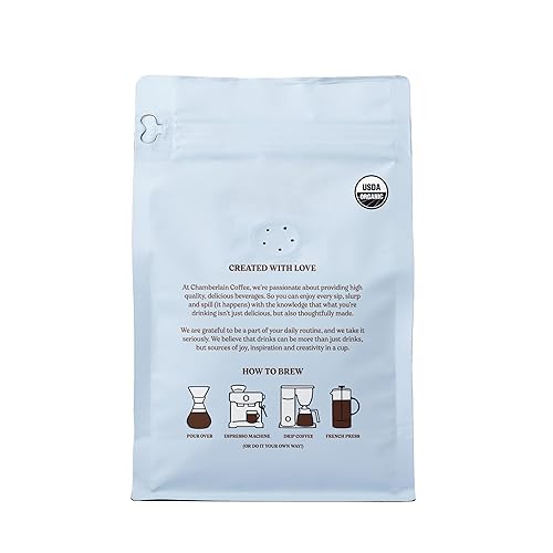 Miniatura 6 de Chamberlain Coffee Early Bird Blend - Tostado ligero, café orgánico, grano entero, 12 onzas