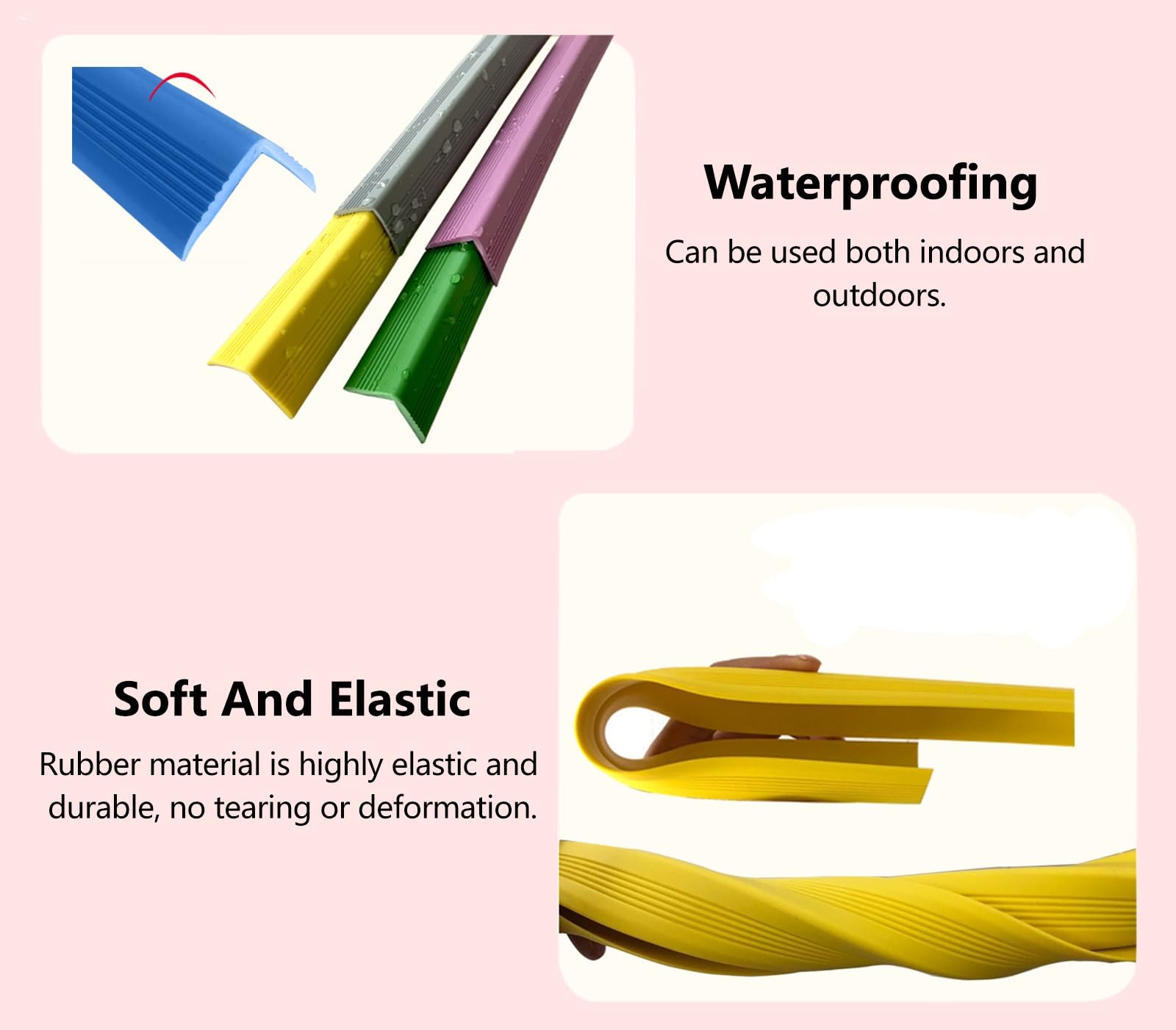 Protectores Esquinas Esquineros de Pared de PVC Autoadhesivos, Grueso Protector de Muebles Bebé Niño Seguridad Verde Naranja Púrpura para Escuelas Kindergarten niños, Tiras de Borde de Parachoques de