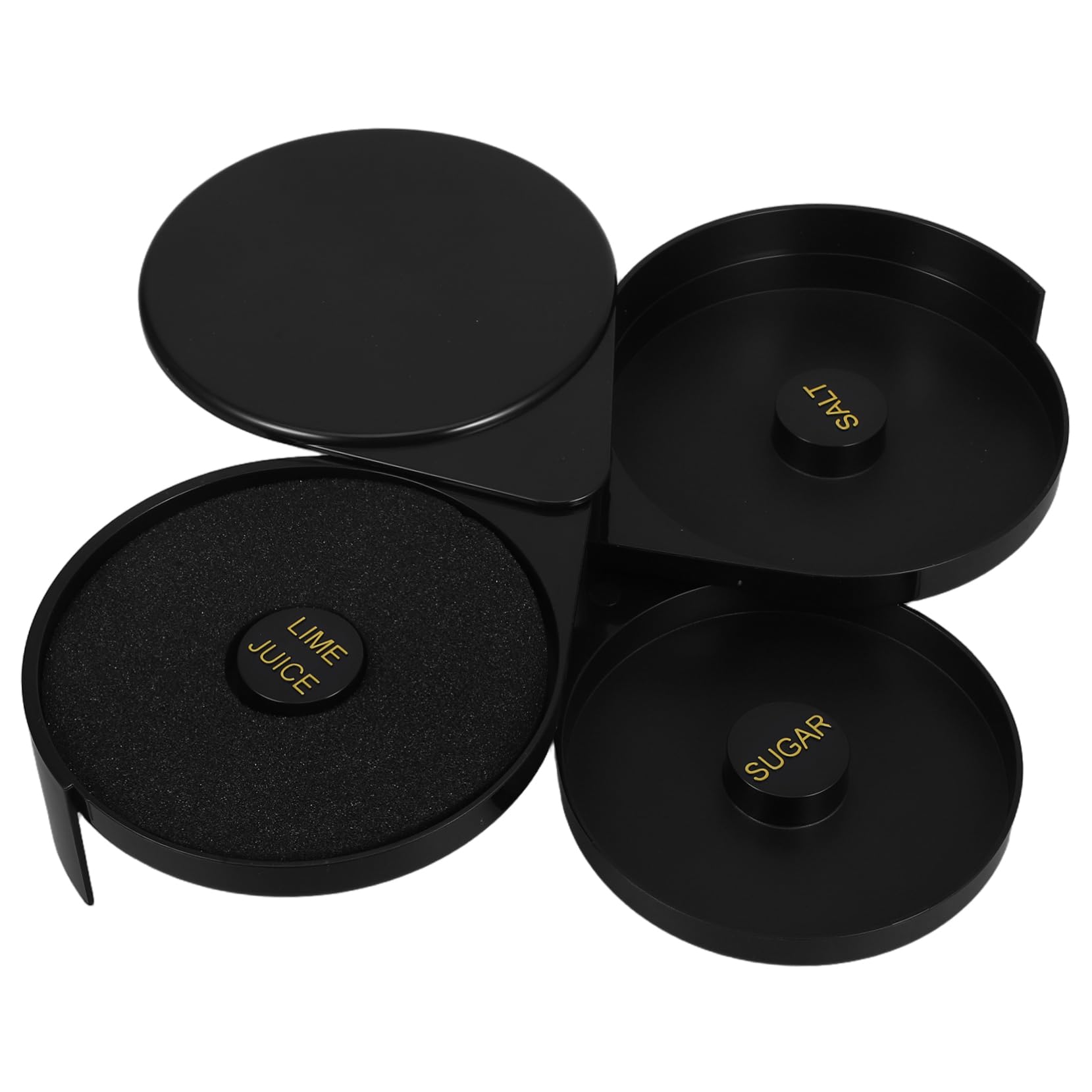 Anneome Plastic Salt Box for Cocktails Essential Bar Tool Sugar Rimmer for Efficient Storage