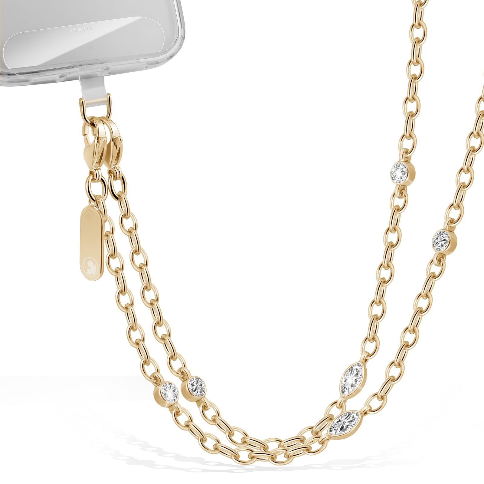 X-Lounge Phone Lanyard for Cellphone Case Crossbody Phone Strap Detachable Phone Charms Strap Anti Theft Necklace Holder for iPhone For Women