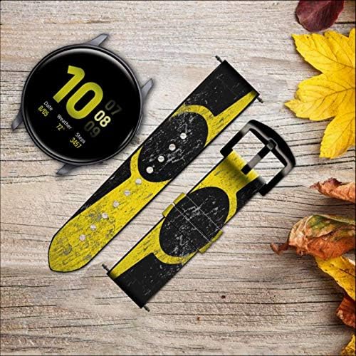 Miniatura 2 de CA0031 Nuclear Leather & Silicone Smart Watch Band Strap for Samsung Galaxy Watch Watch3, Gear S3 Models Gear S3 Frontier Gear S3 Classic Size (22mm)