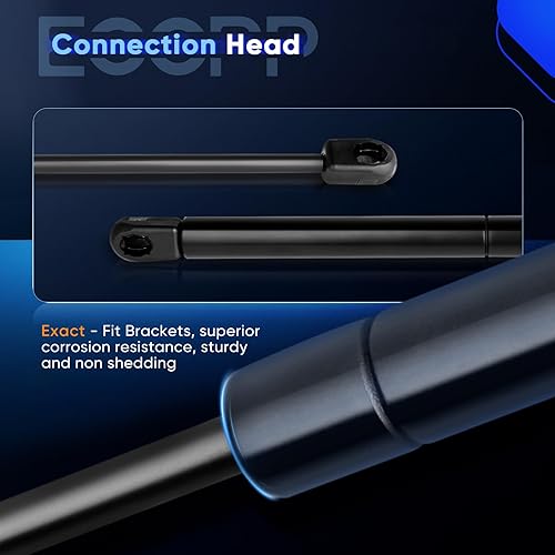 Miniatura 6 de ECCPP - Juego de 2 amortiguadores con resortes de gas para cofre, para Jeep Grand Cherokee 1999–2004 (refacción 4048)