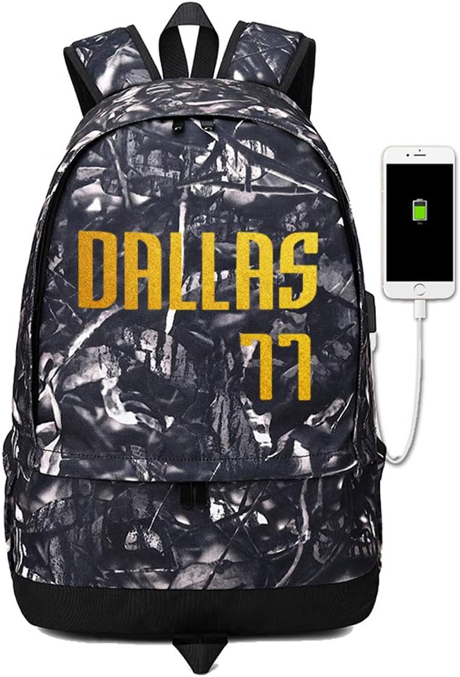 Basketball D-oncic Ball Storage Backpack Sports Equipment Depositary Multifunctional Bag For Men Women (Grey Pattern 1)