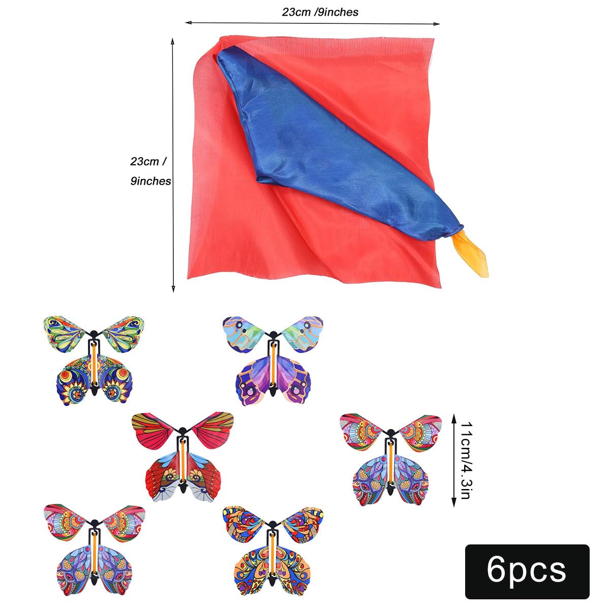 20 Farfalle Volanti Magiche: Giocattolo Sorpresa Per Compleanni E Scherzi - Assortite - 5