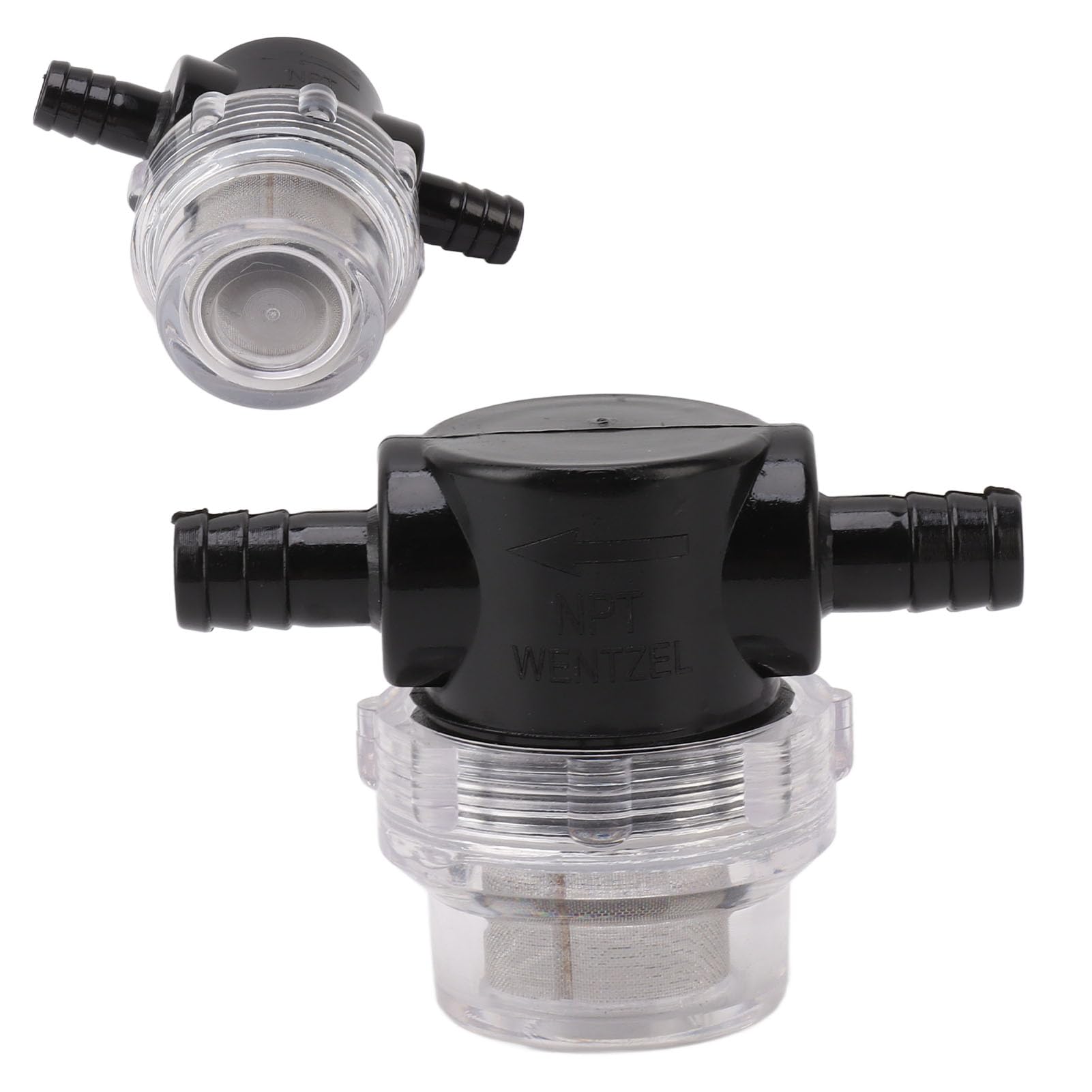 Haofy Sitko Pompy Wodnej 50 Mesh Stal Nierdzewna G1/4 Twist On – Filtr do Nawadniania z przezroczystą obudową Łatwe Monitorowanie i Zapobieganie Zatykaniu dla łodzi Morskich RV, Trawników i urządzeń