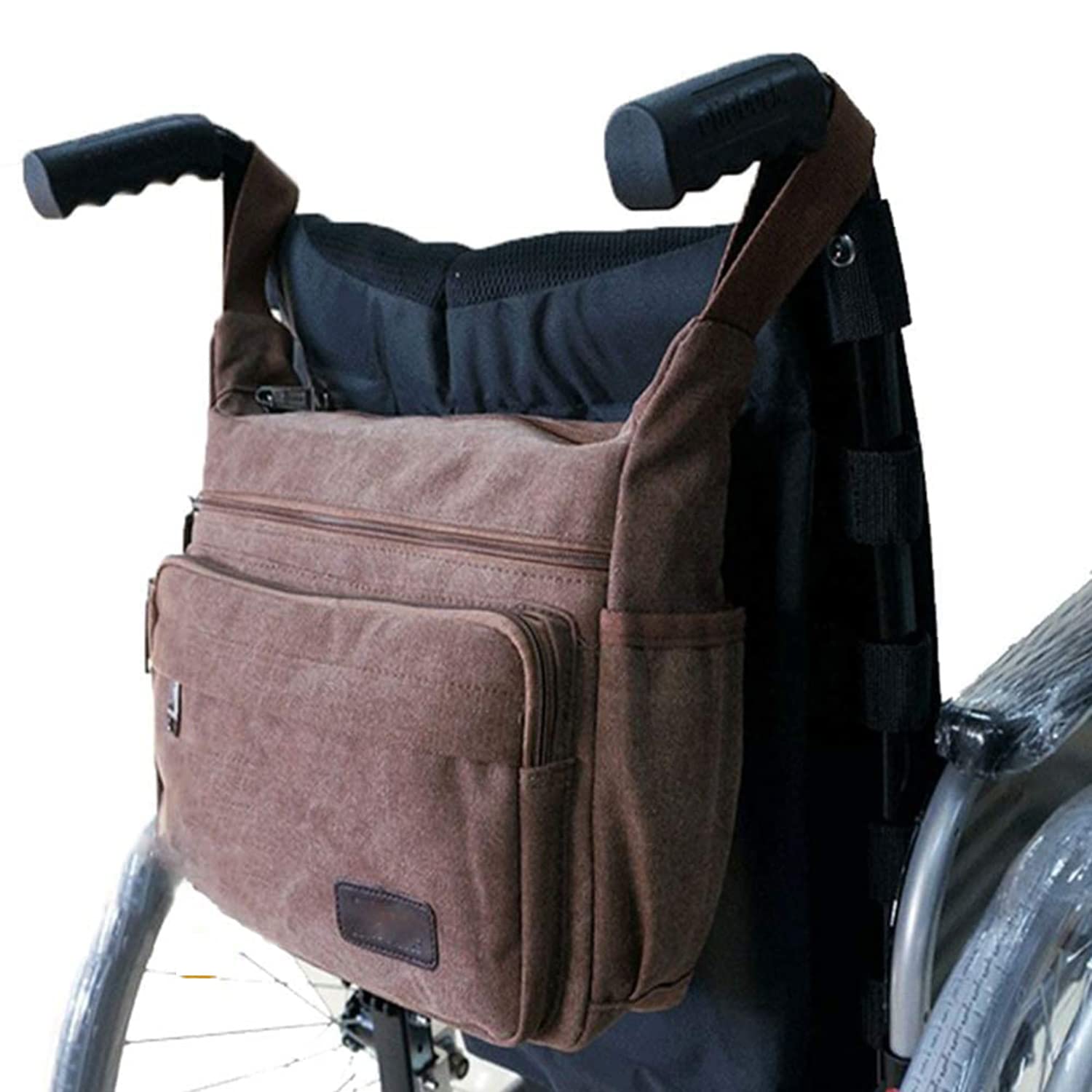 Winter Bolsa para Silla de Ruedas al Aire Libre Ayuda de Movilidad, Mochila Universal Impermeable con múltiples Bolsillos para Silla de Ruedas, para la mayoría de sillas de Ruedas/patinetes/Andador