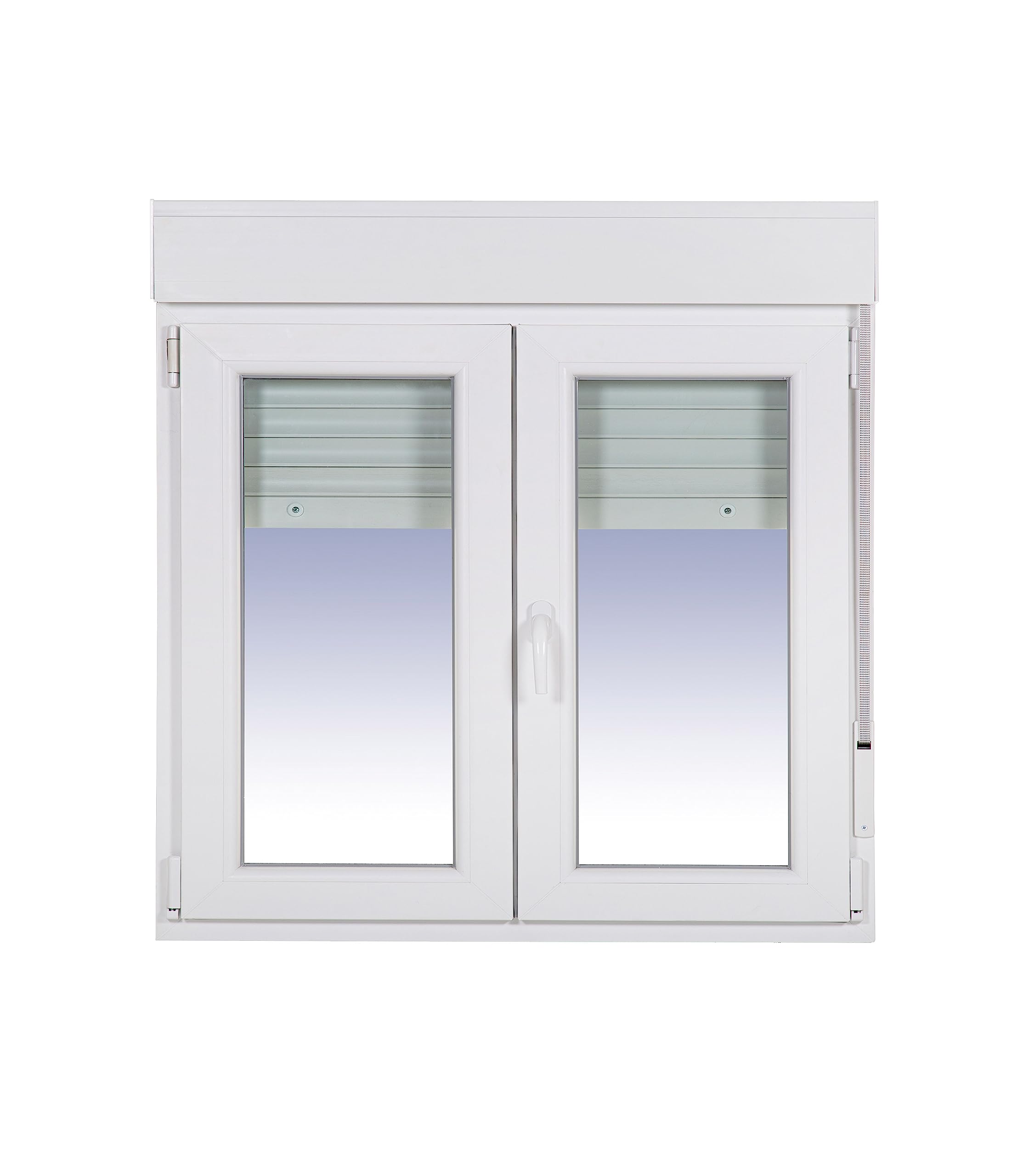 Ventanastock PVC 1000x1155 Practicable Oscilobatiente 2 hojas con Persiana de PVC