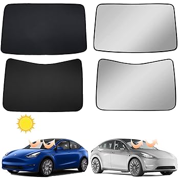 Amazon | テスラ モデルY サンシェード テスラ フロントガラス用