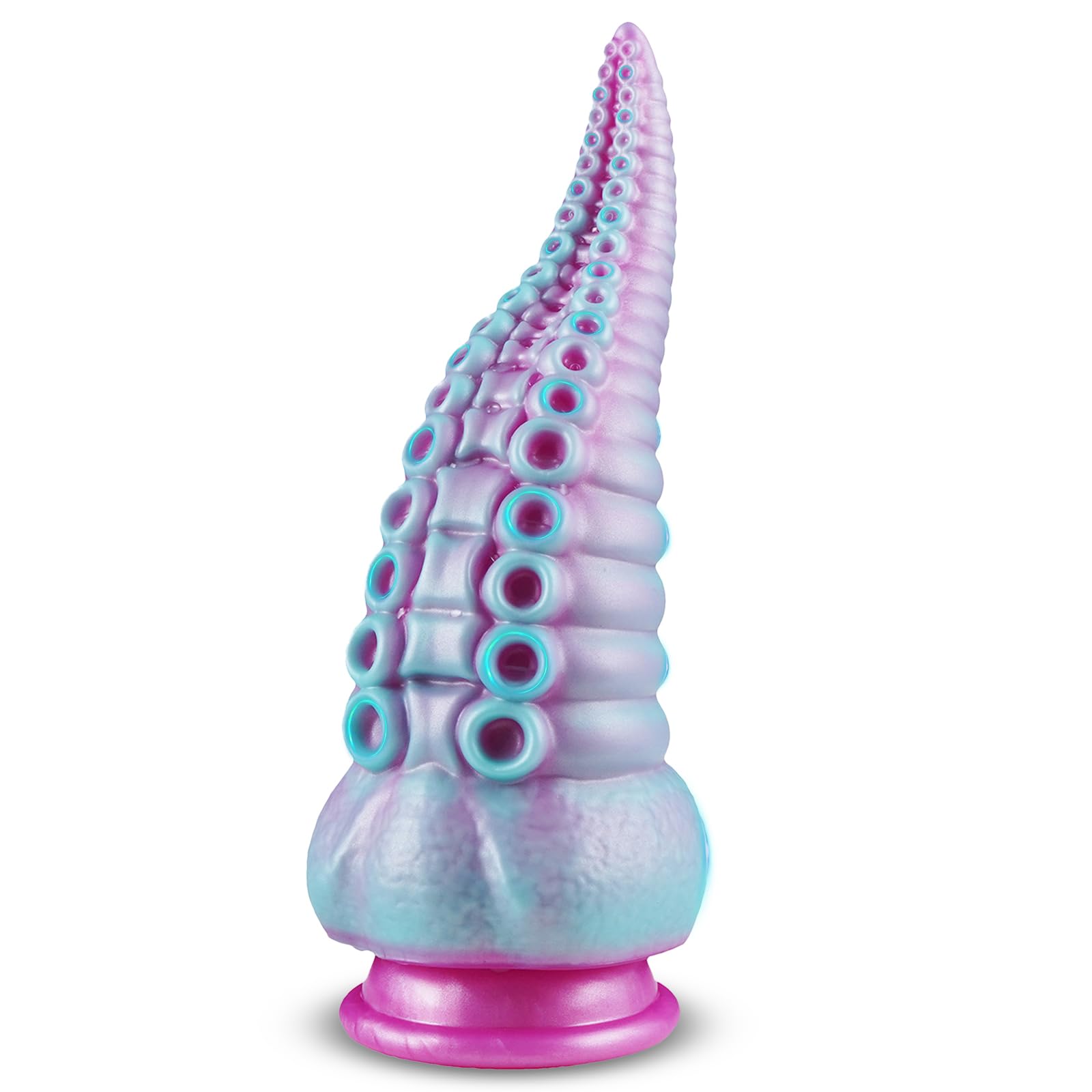 BDSMYEE Grande plug anale in silicone con ventosa, dildo anale a tentacoli, giocattolo sessuale per coppie, dildo anale allungatore a coda, giocattolo anale per donne e uomini, sesso estremo (S)