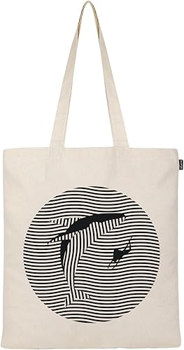 Miniatura 1 de DUOLA LEVEN Regalos de los amantes del libro, bolso de asas de la lona con la cremallera, y el bolsillo interior, bolsos de compras amistosos del