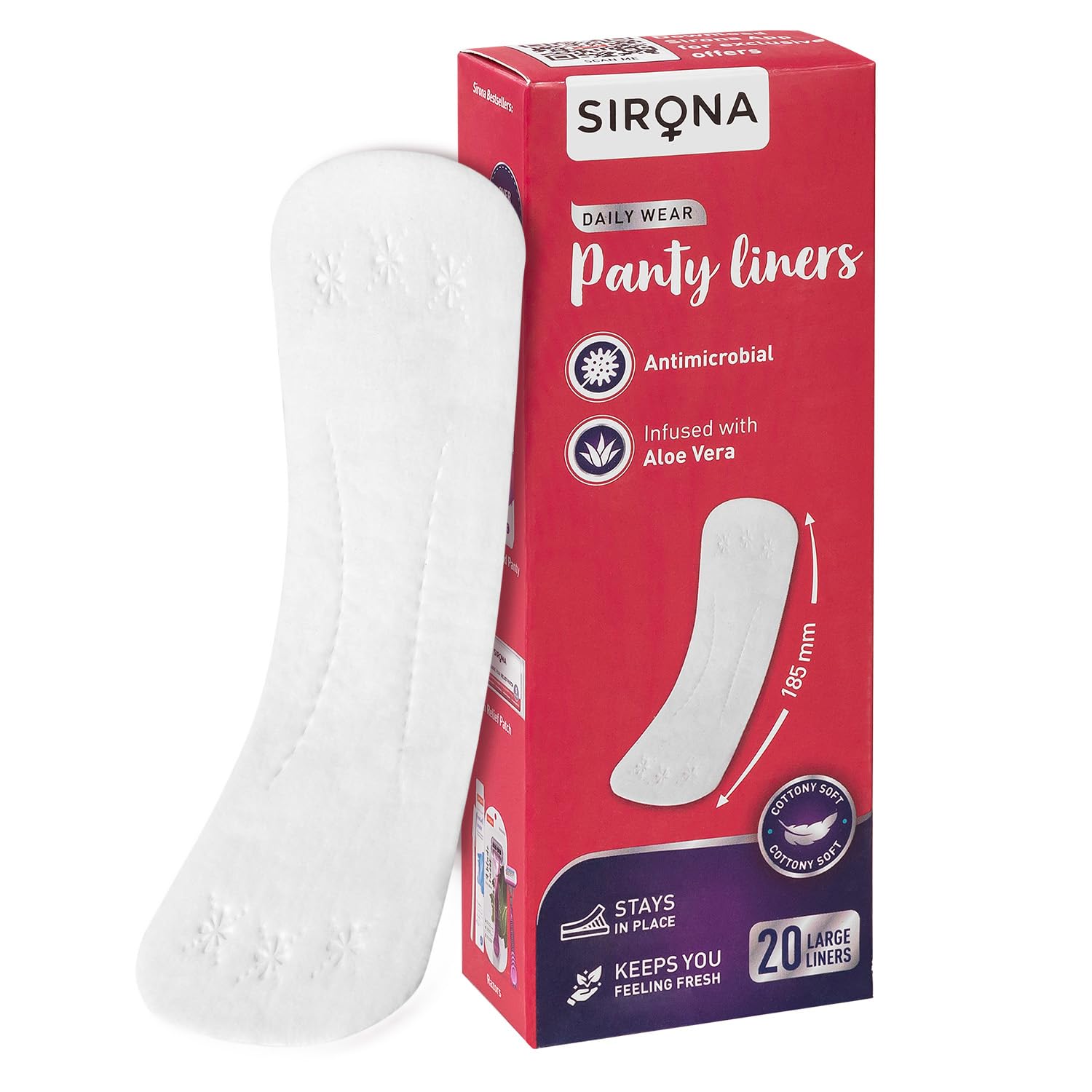 See full amazon price history chart for Sirona Daily Use Panty Liners for Women with Aloe Vera - Pack of 20, Liners | Cottony Soft Pantyliners Pad with Antimicrobial Properties | Ultra Thin & Better Stickiness Sirona Daily Use Panty Liners for Women with Aloe Vera - Pack of 20, Liners | Cottony Soft Pantyliners Pad with Antimicrobial Properties | Ultra Thin & Better Stickiness (B0C3R2RC4X) Amazon Price History, Amazon Price Tracker