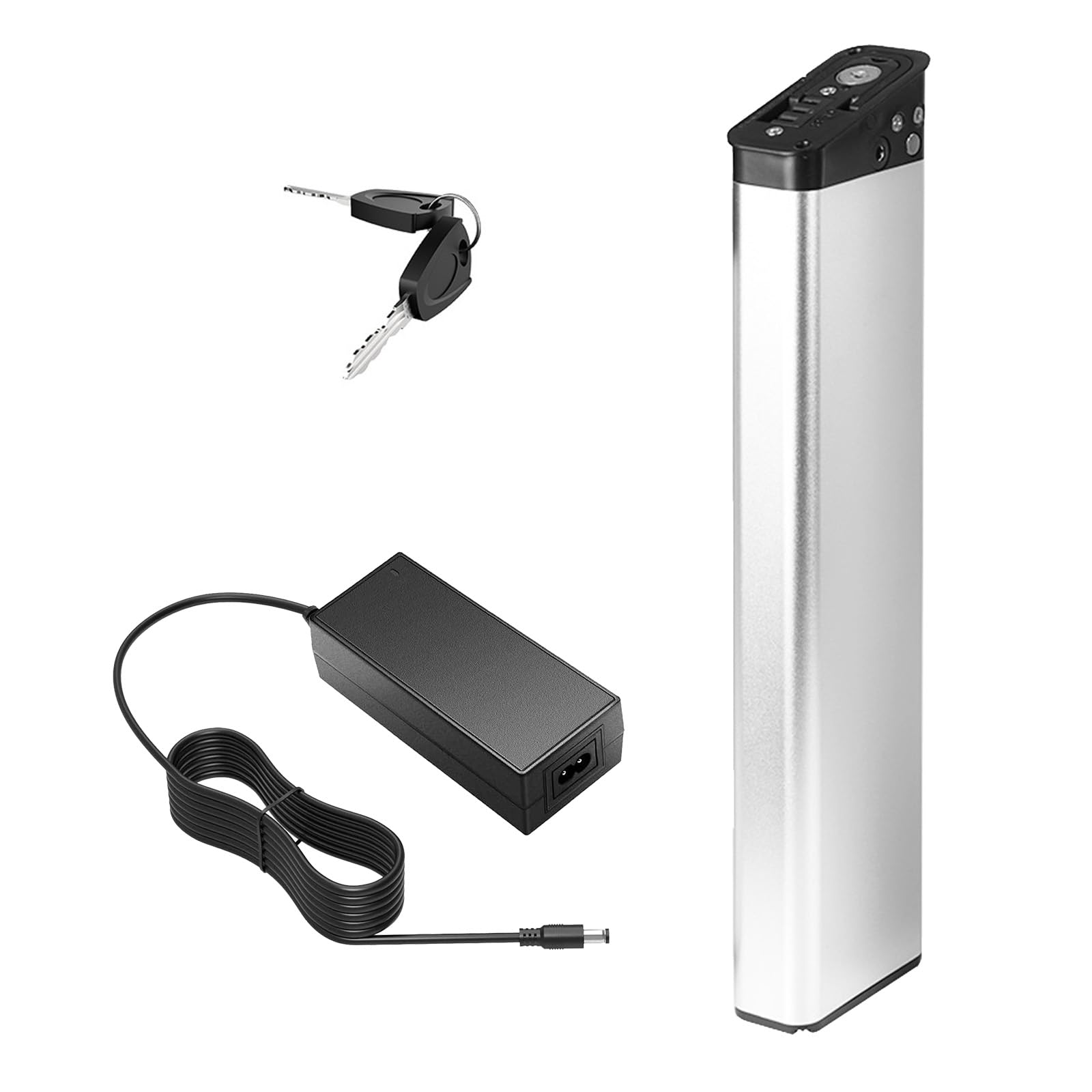 Akumulator litowy 36 V 10,4 Ah Akumulator litowo-jonowy 48 V 7,8 Ah Akumulator zamienny Akumulator 36 V do silnikowego o mocy do 400 W z ładowarką i portem 3-otworowym