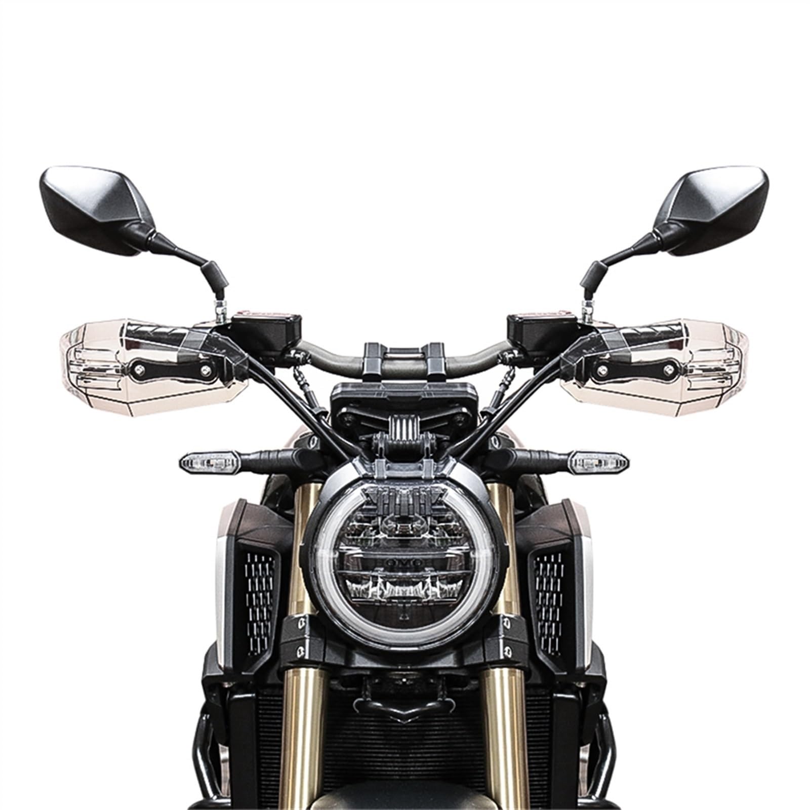 Componenti Per Moto Scudo Antivento Protezioni Per Maniglie Per Retrò Per Kawasaki(Transparent)