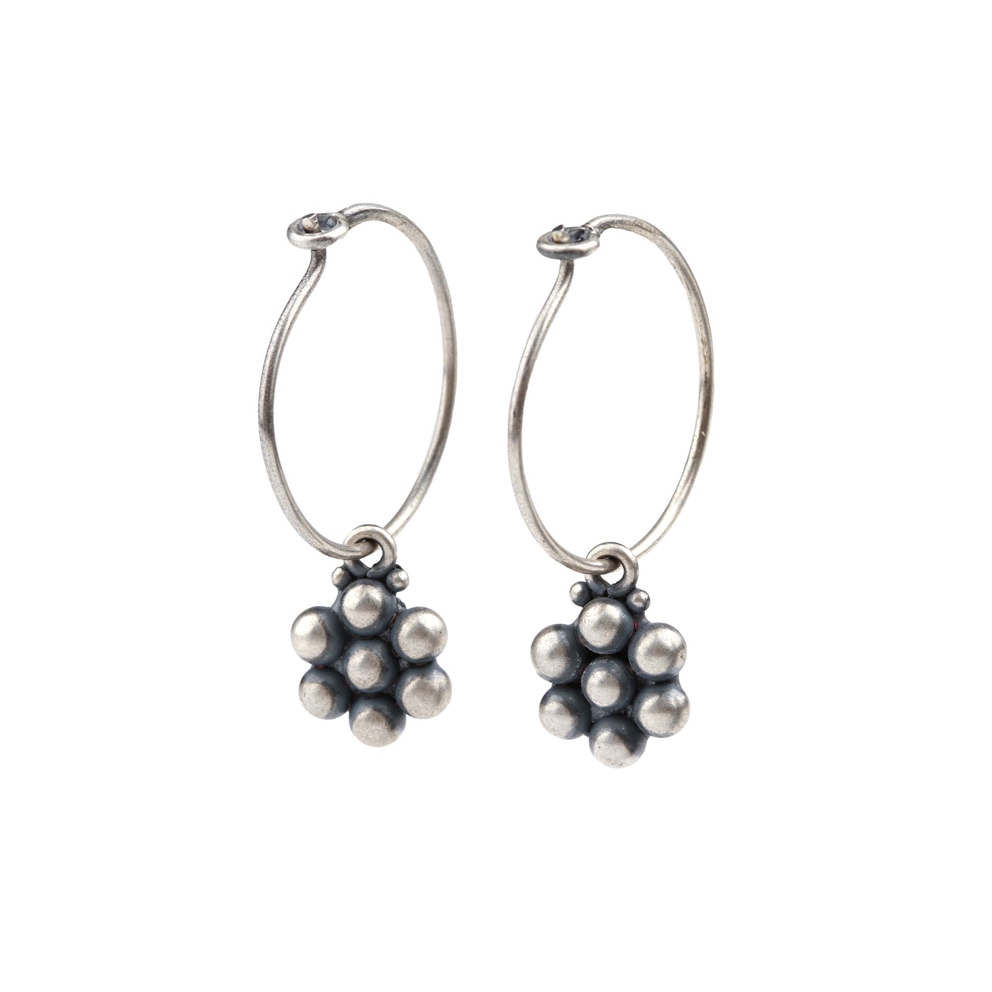 Handmade Kudi Hoop: Small |Oxidized| Made in 92.5 Silver (B0CZRGR9T2) Amazon Price History, Amazon Price Tracker